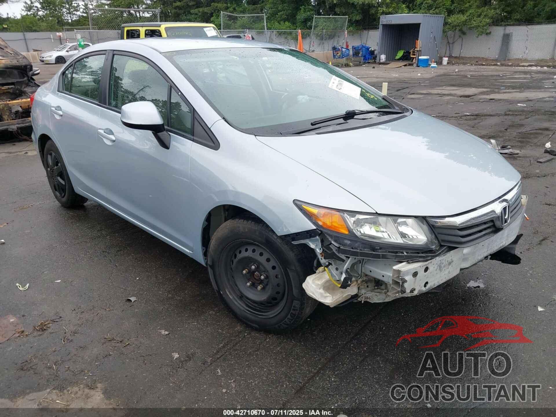 HONDA CIVIC 2012 - 2HGFB2F5XCH589787