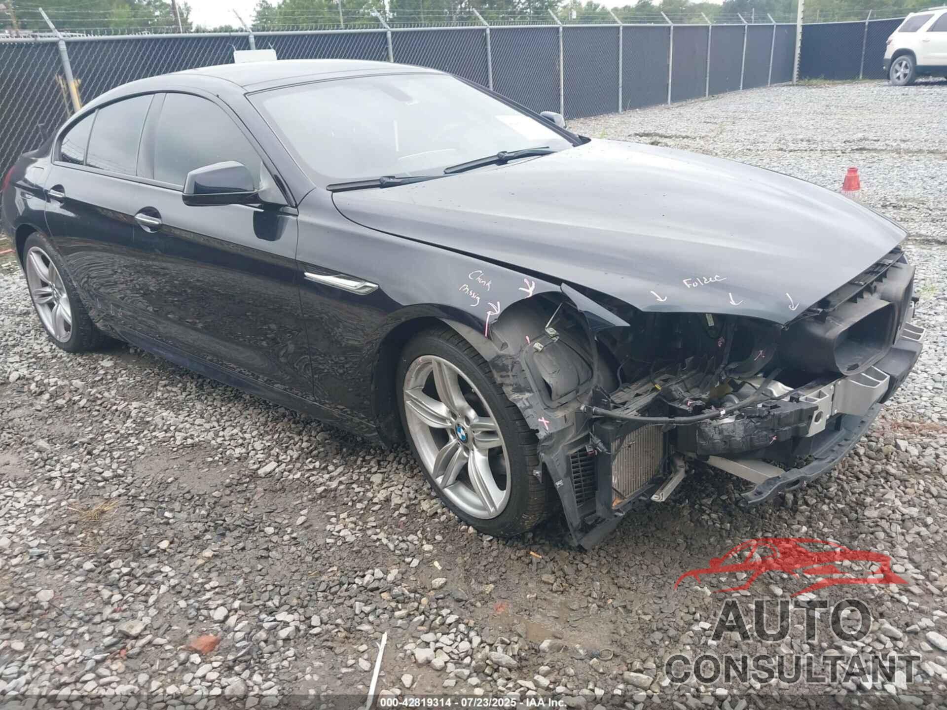 BMW 640I GRAN COUPE 2014 - WBA6B8C58ED452835