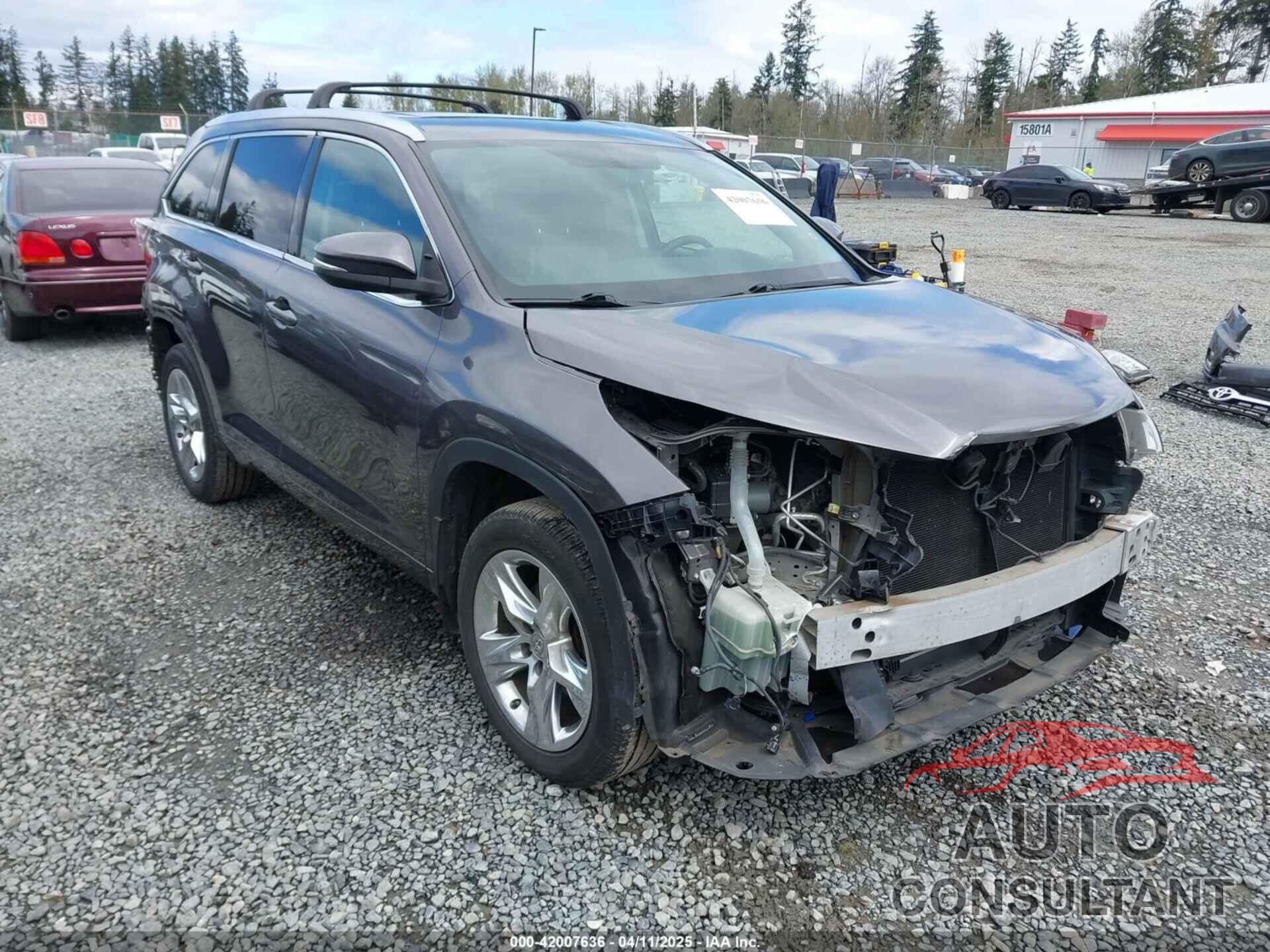 TOYOTA HIGHLANDER 2014 - 5TDDKRFH8ES031420