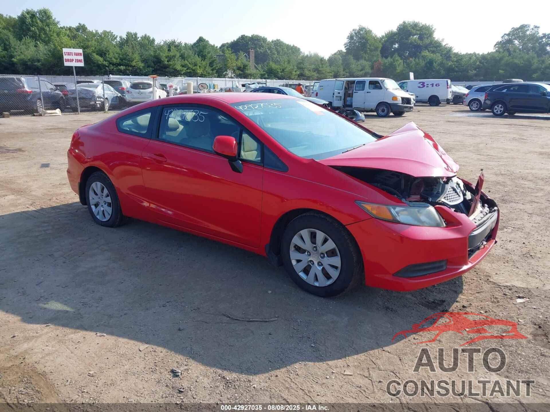 HONDA CIVIC 2012 - 2HGFG3B55CH537173