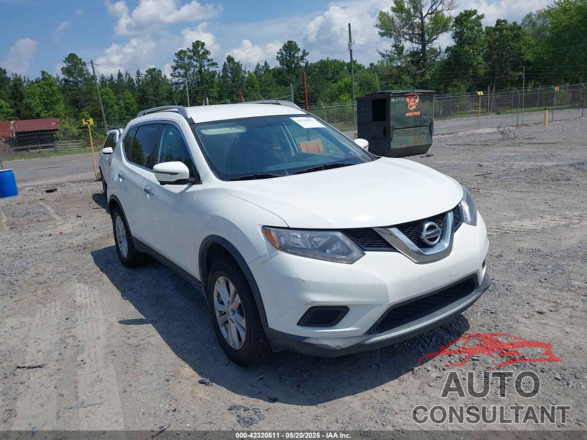 NISSAN ROGUE 2016 - KNMAT2MV5GP627100