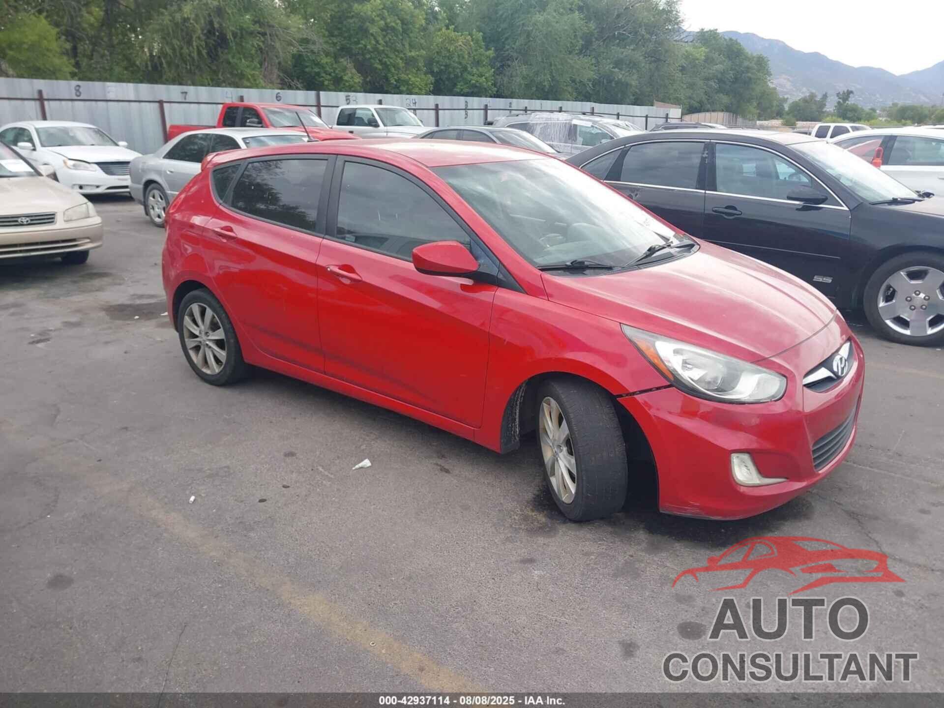 HYUNDAI ACCENT 2012 - KMHCU5AEXCU018071