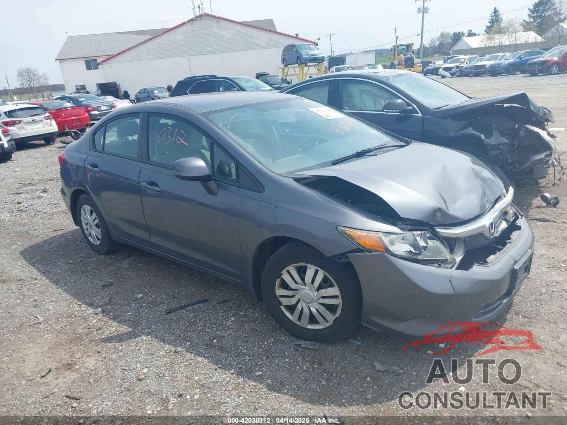 HONDA CIVIC 2012 - 19XFB2F50CE104566
