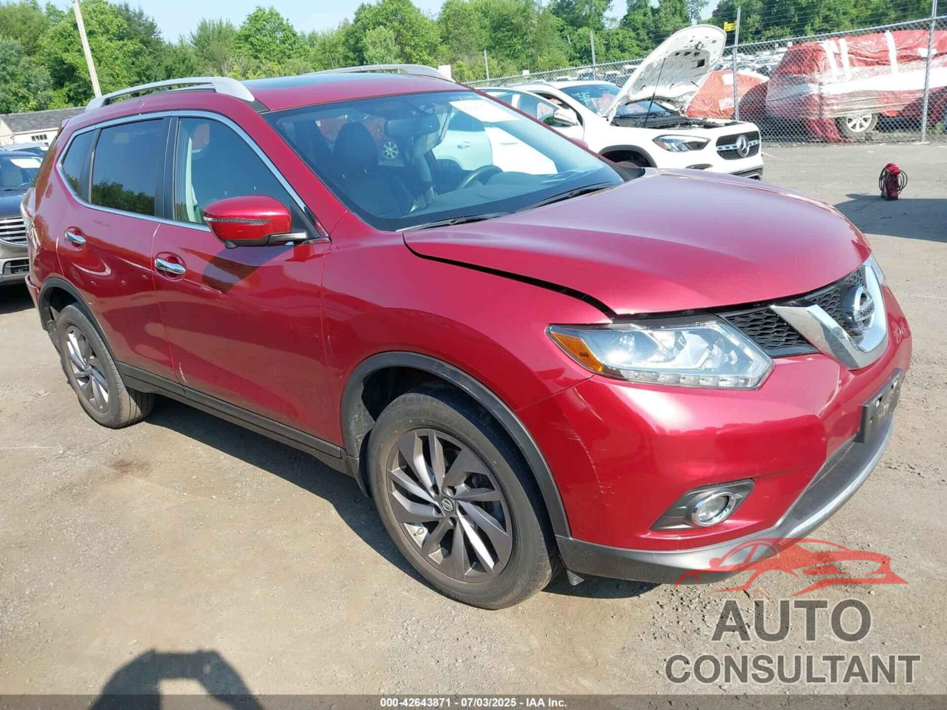 NISSAN ROGUE 2016 - 5N1AT2MV1GC744935