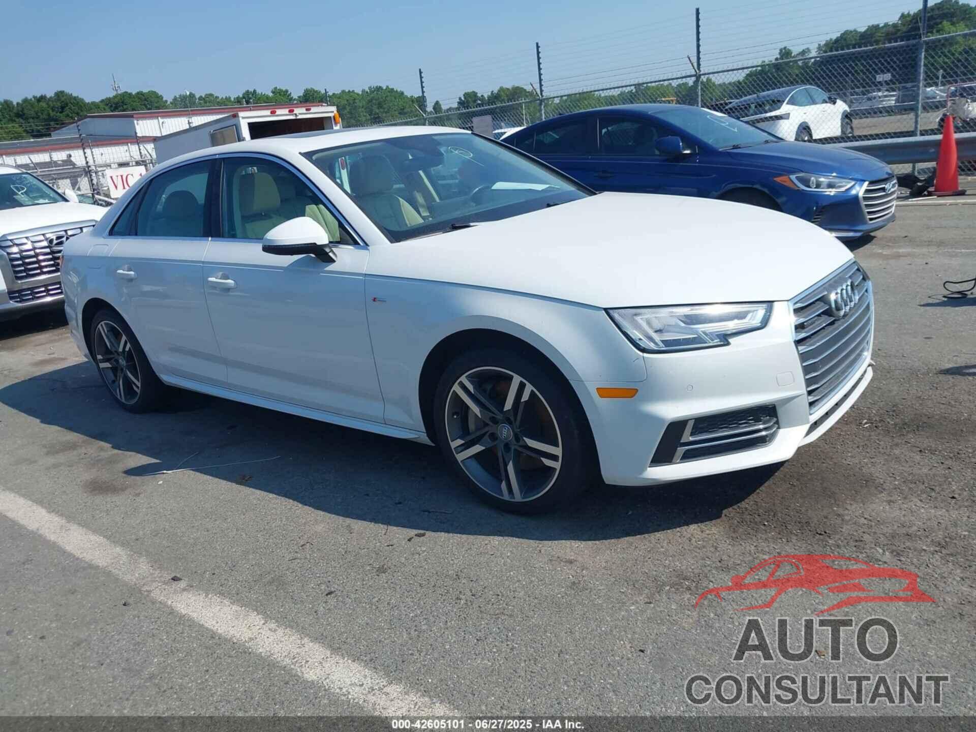 AUDI A4 2017 - WAUFNAF49HN036440