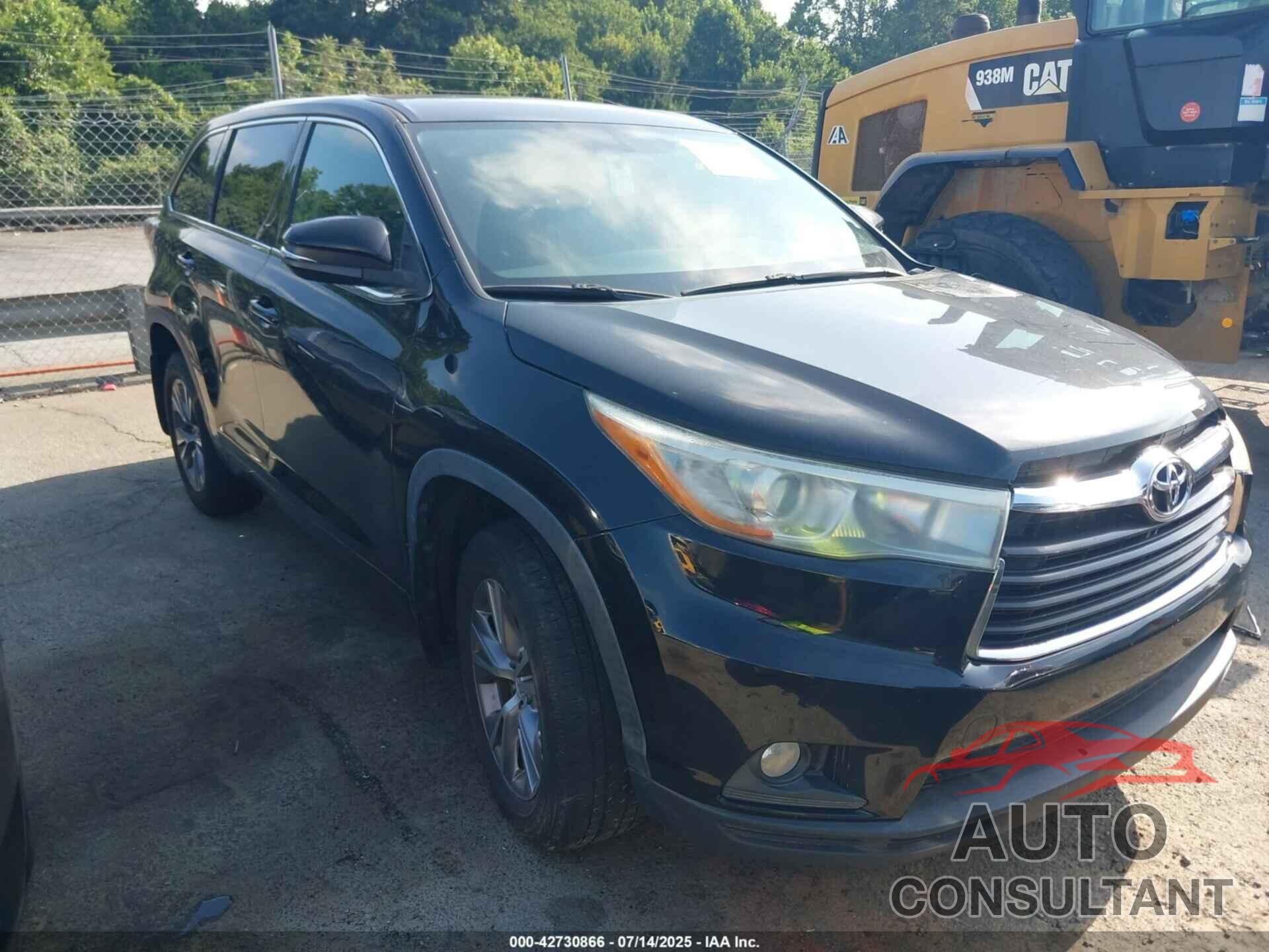 TOYOTA HIGHLANDER 2016 - 5TDBKRFH3GS251848