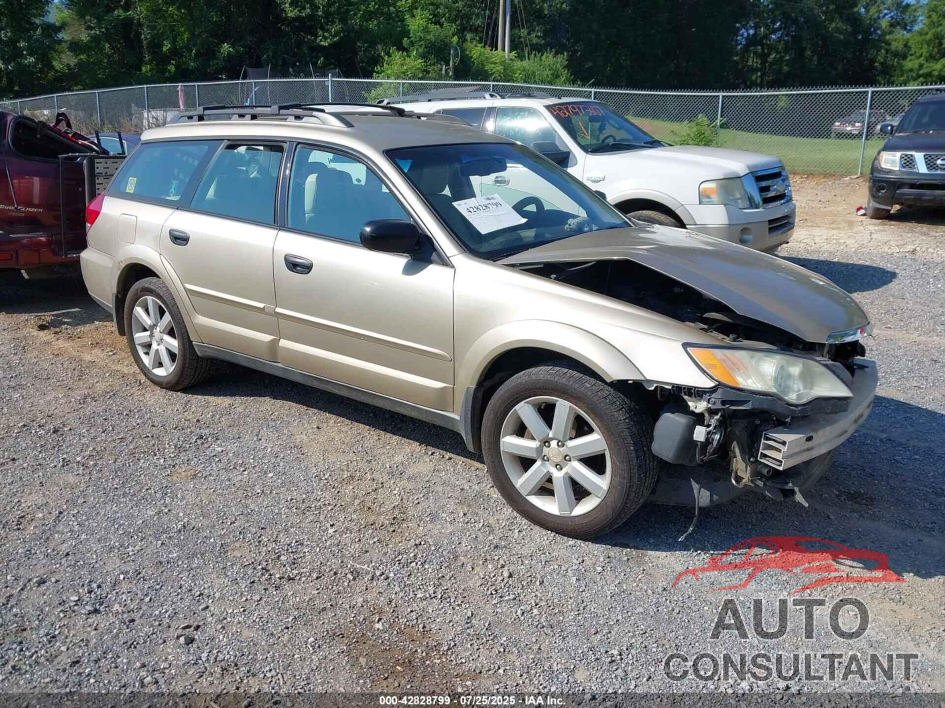 SUBARU OUTBACK 2009 - 4S4BP61C797325356