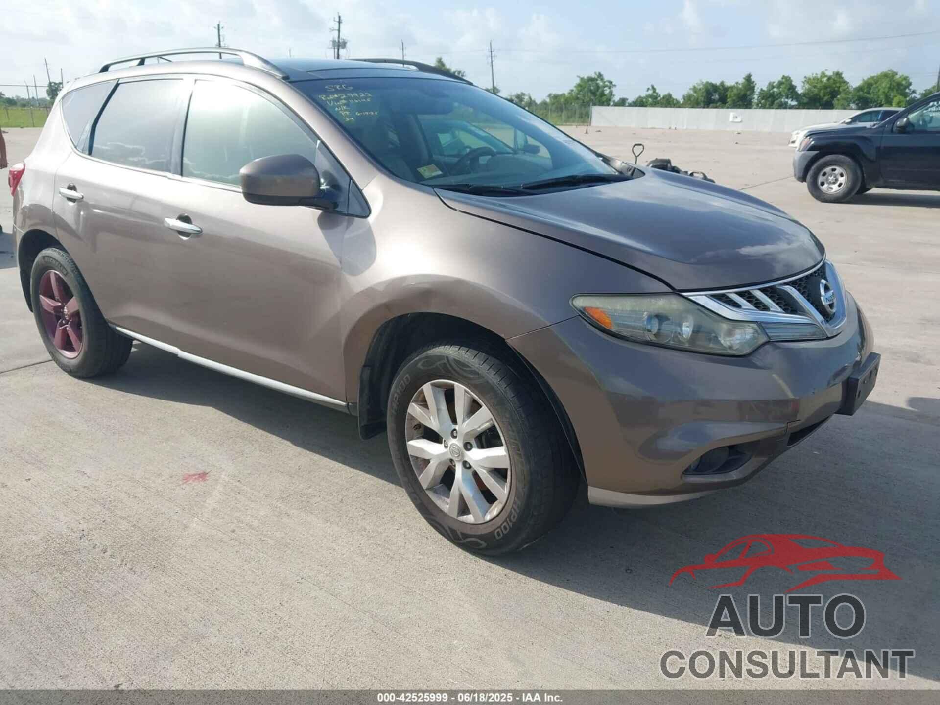 NISSAN MURANO 2012 - JN8AZ1MU8CW116145