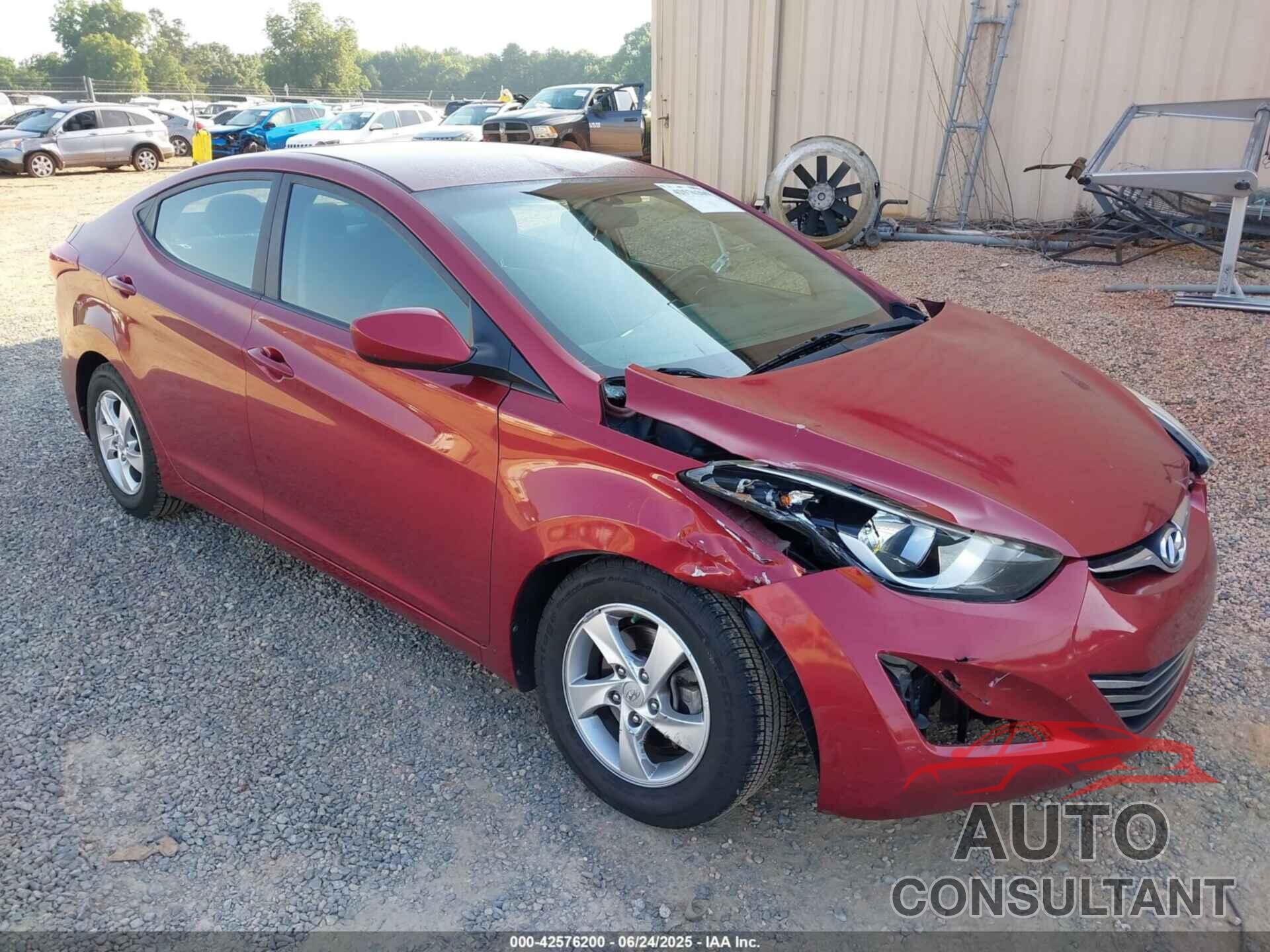HYUNDAI ELANTRA 2014 - 5NPDH4AE5EH536092