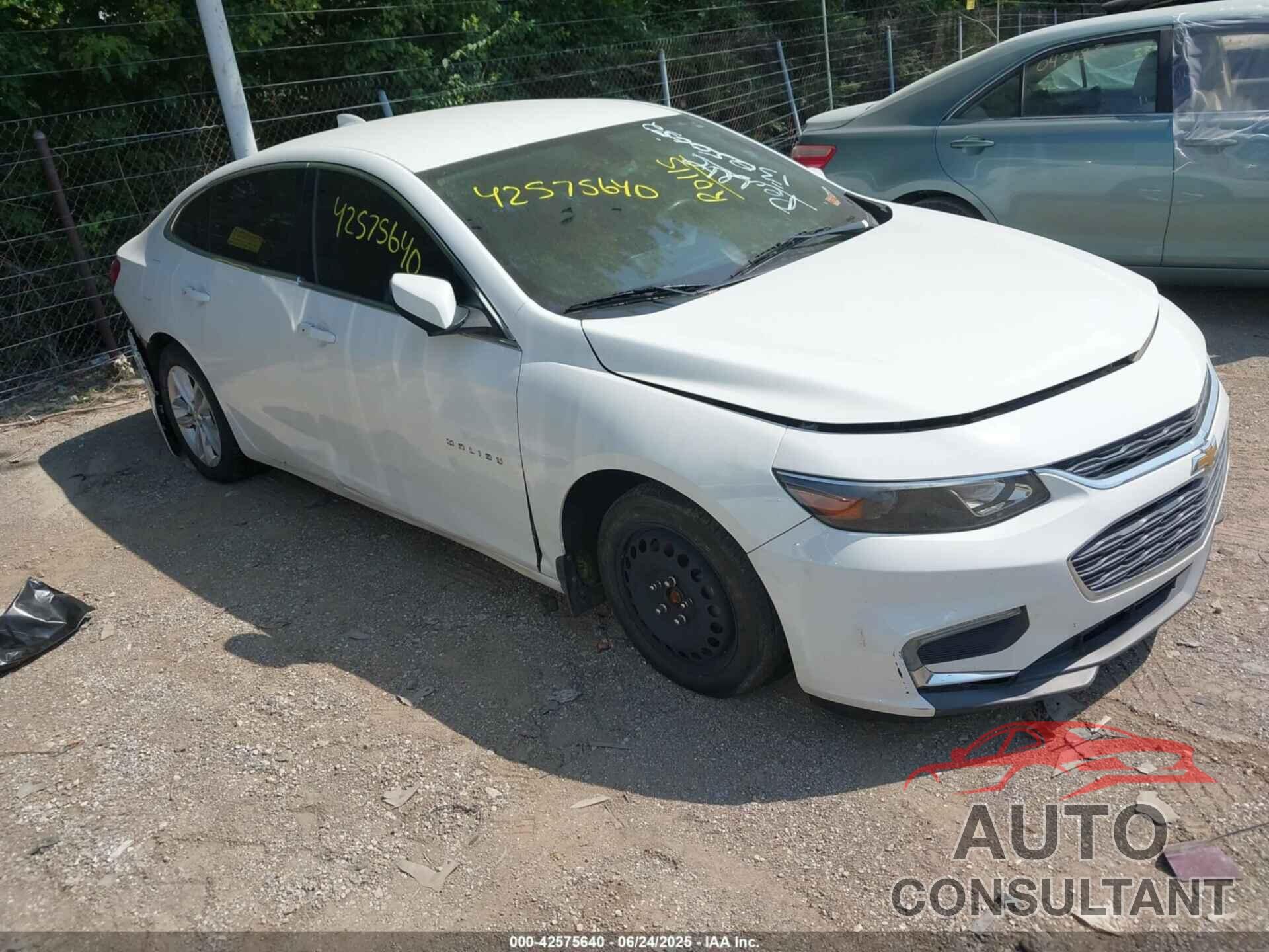 CHEVROLET MALIBU 2016 - 1G1ZE5ST4GF326106