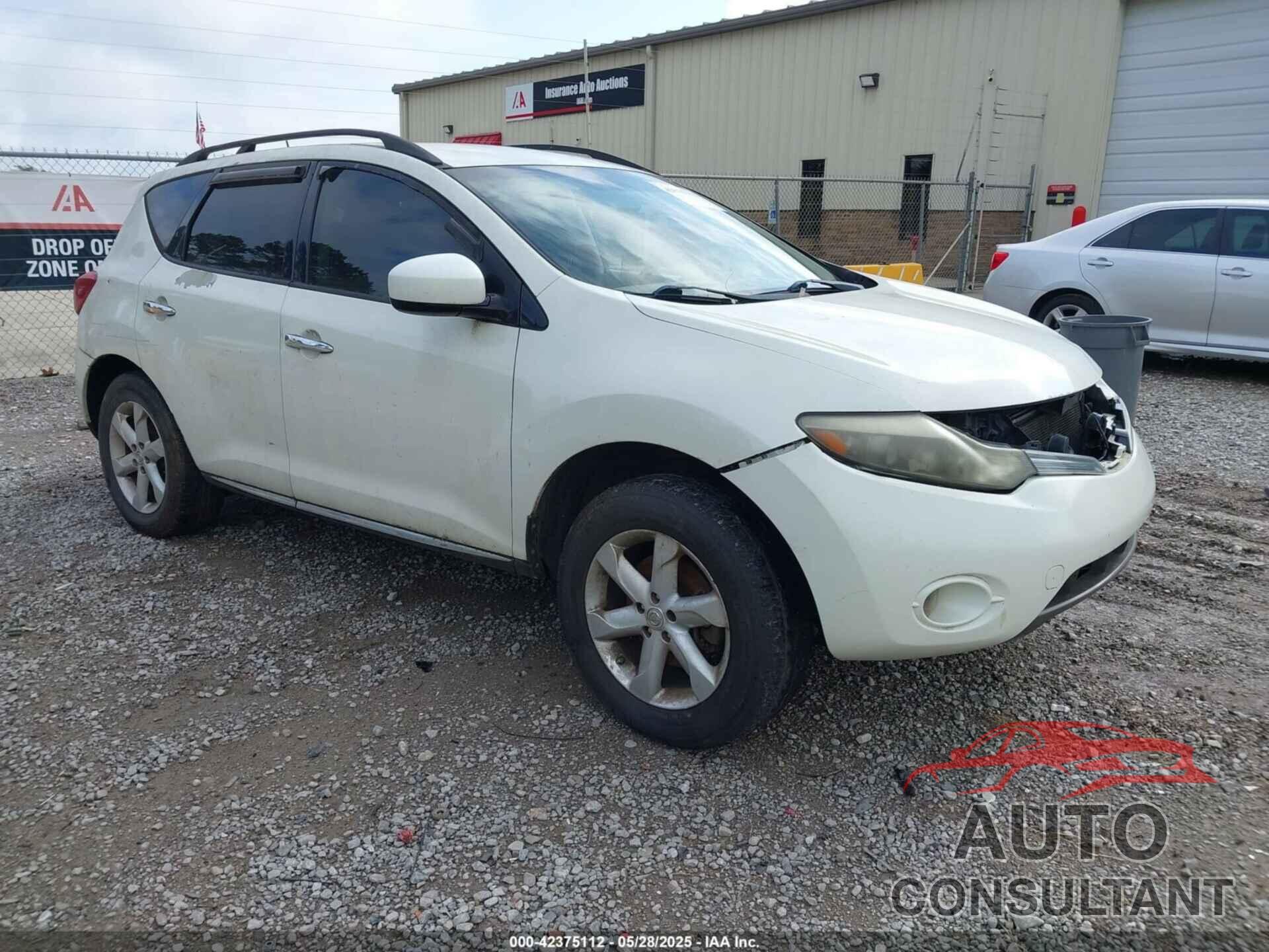 NISSAN MURANO 2009 - JN8AZ18U89W022334