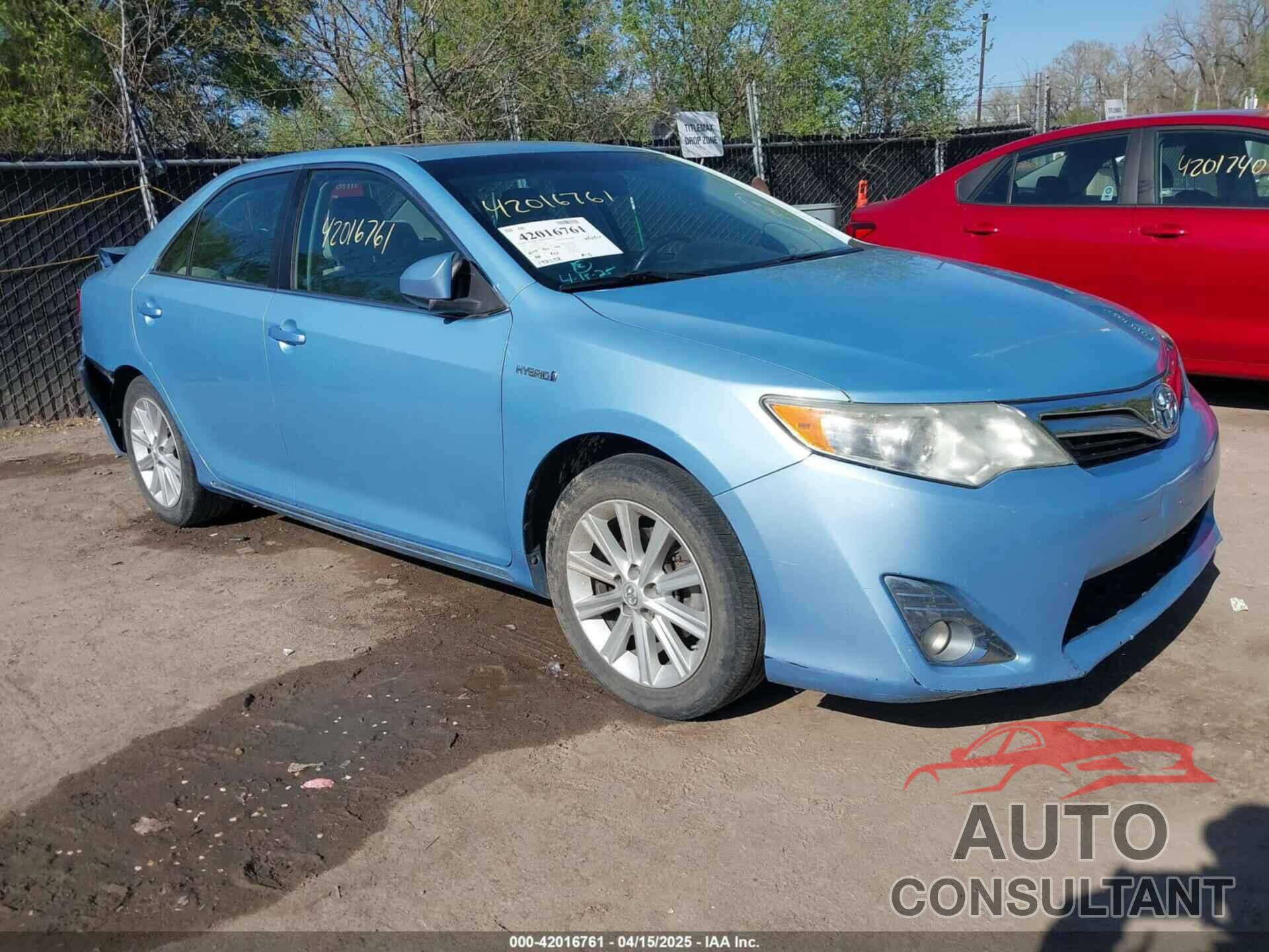 TOYOTA CAMRY HYBRID 2012 - 4T1BD1FK4CU036391