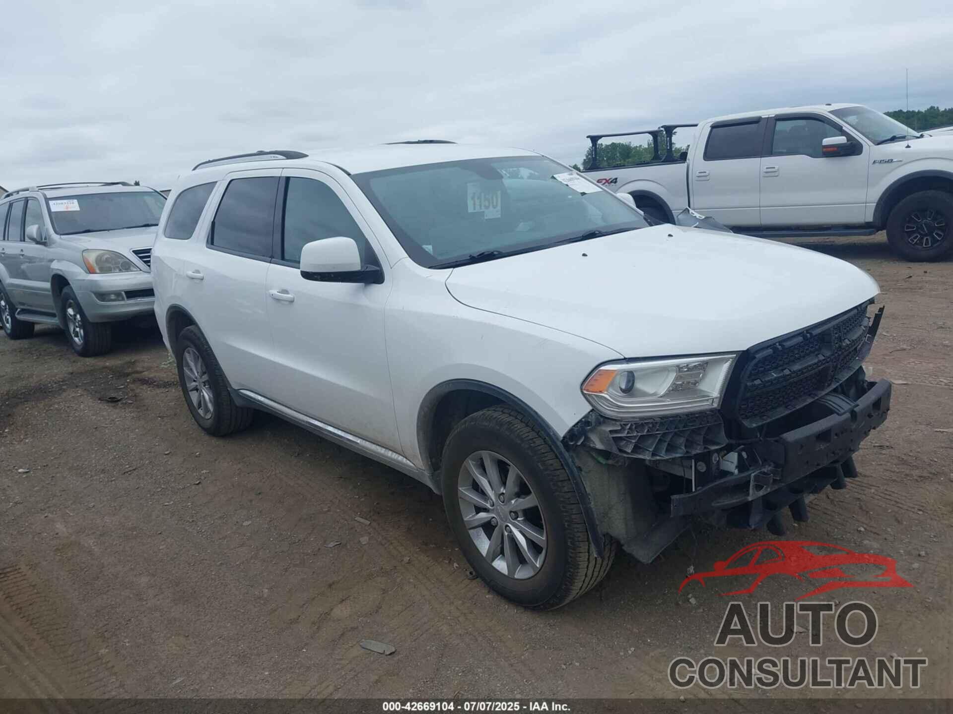 DODGE DURANGO 2017 - 1C4RDJAGXHC619437