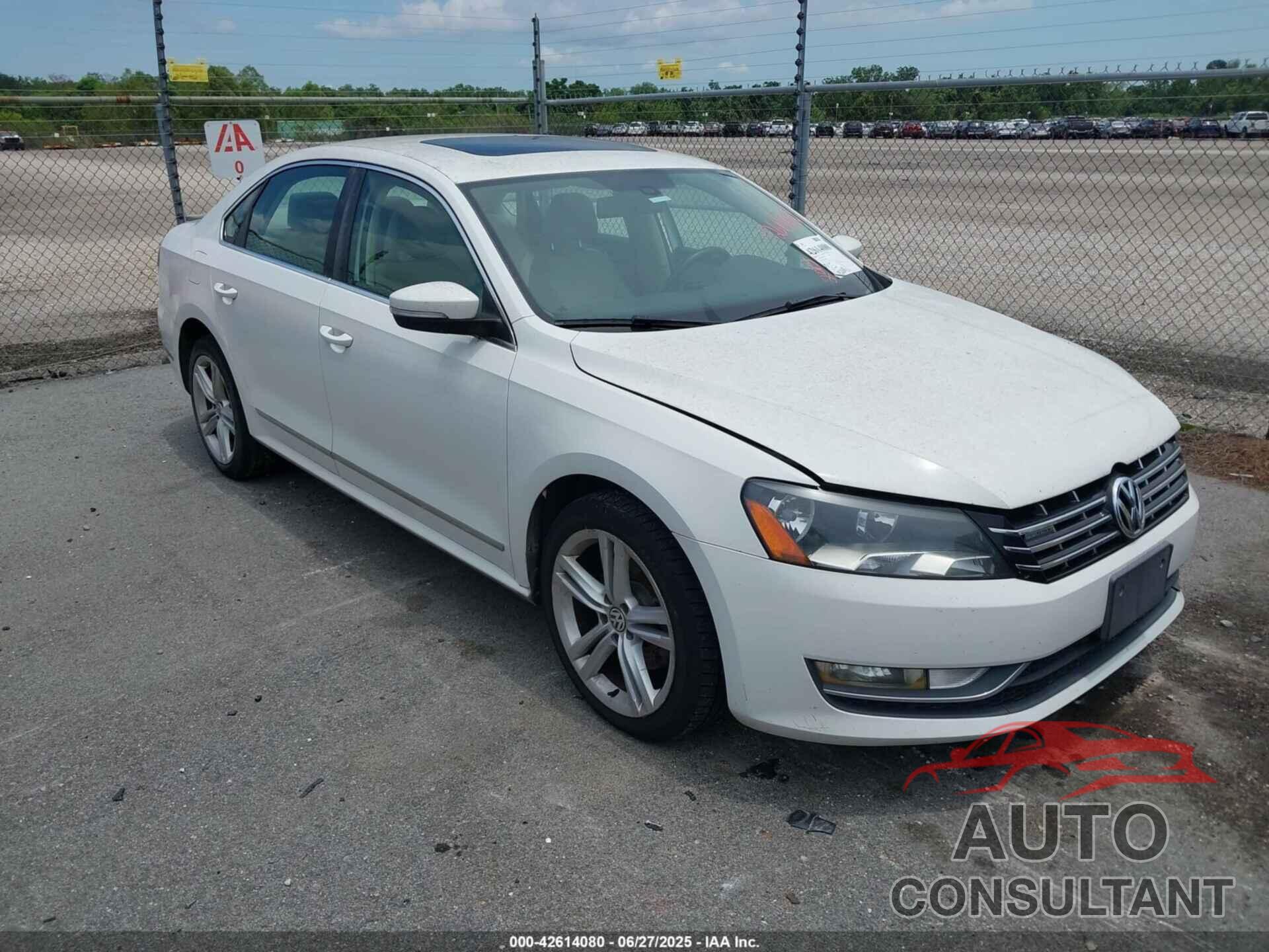 VOLKSWAGEN PASSAT 2013 - 1VWBN7A32DC059970
