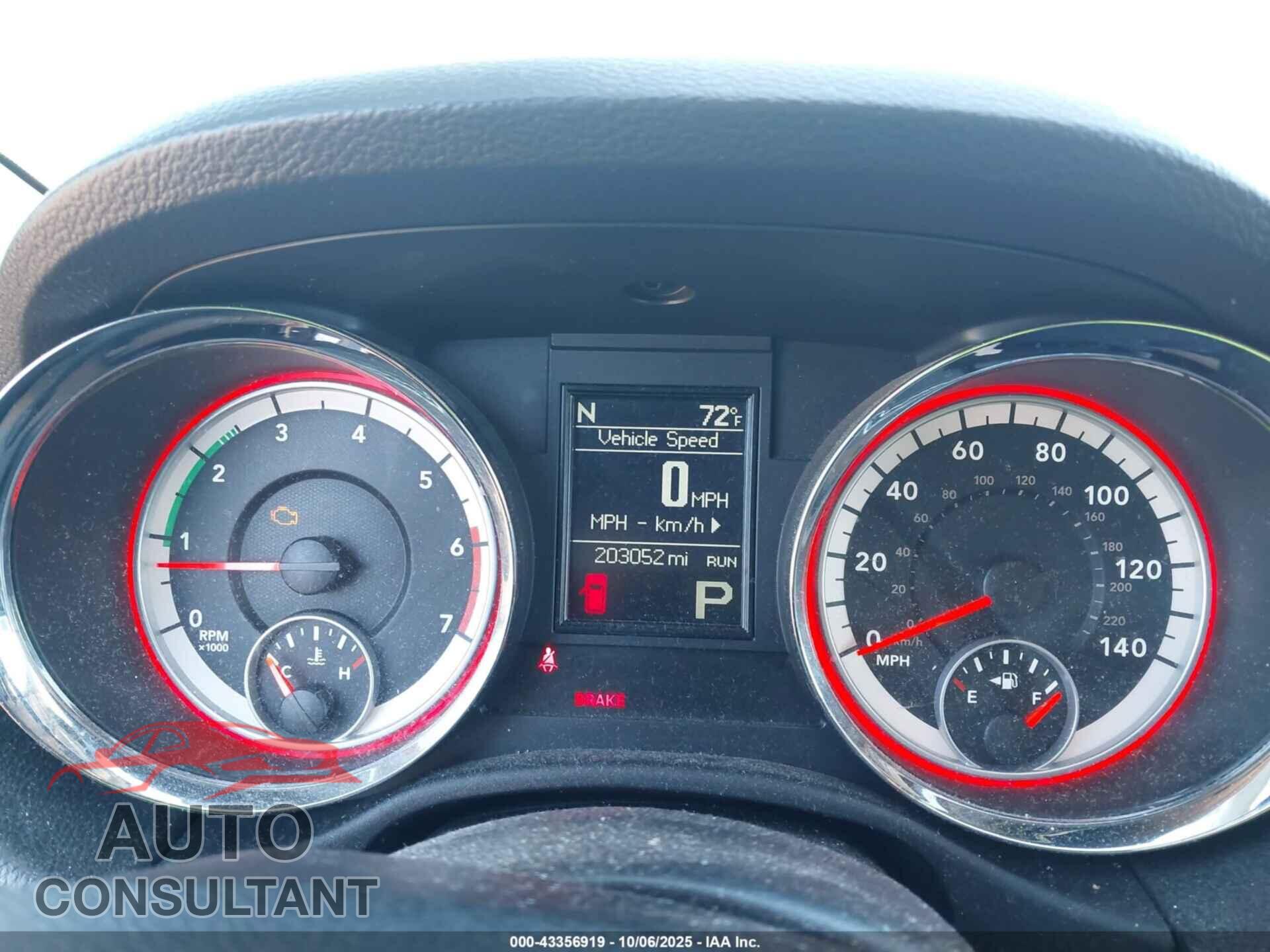 DODGE DURANGO 2012 - 1C4SDJET6CC286168