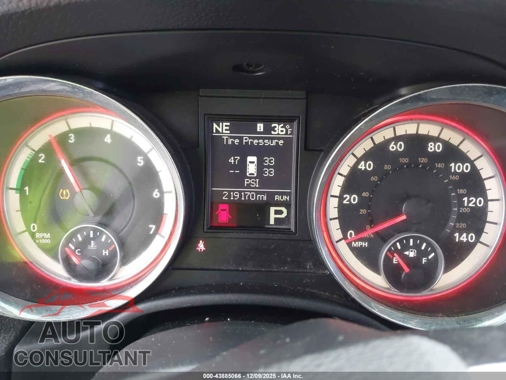DODGE DURANGO 2013 - 1C4RDJDG2DC692243