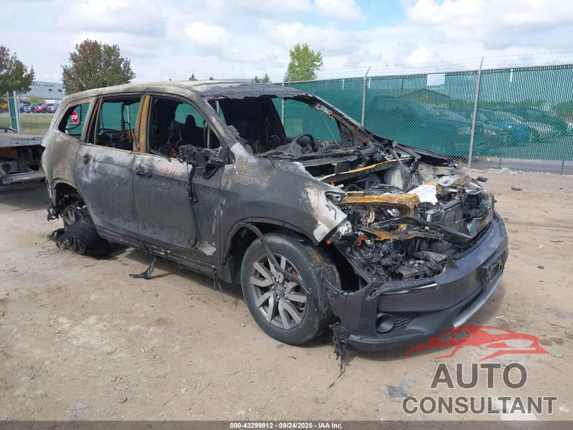 HONDA PILOT 2019 - 5FNYF6H37KB098063