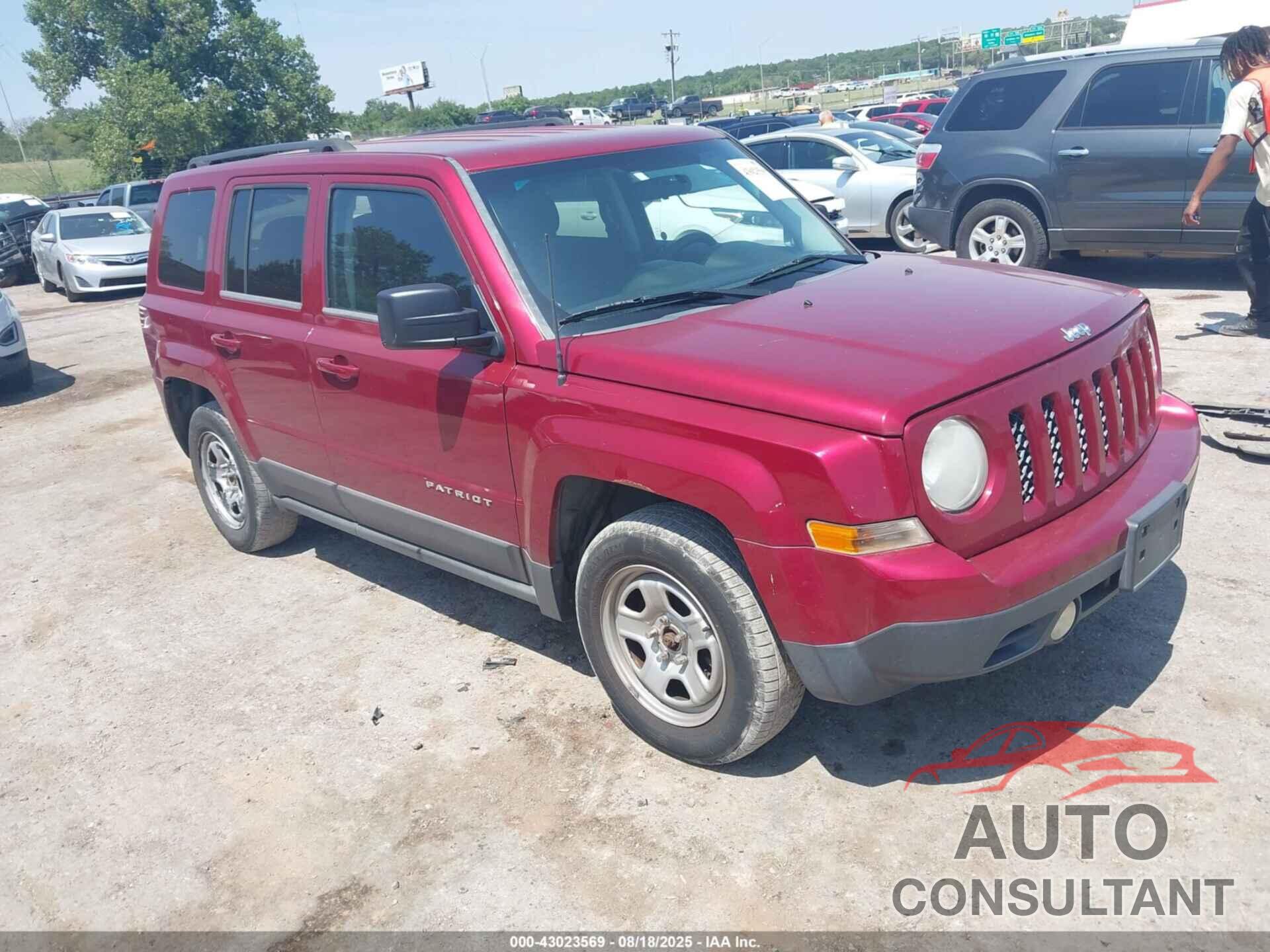 JEEP PATRIOT 2013 - 1C4NJPBA4DD264323
