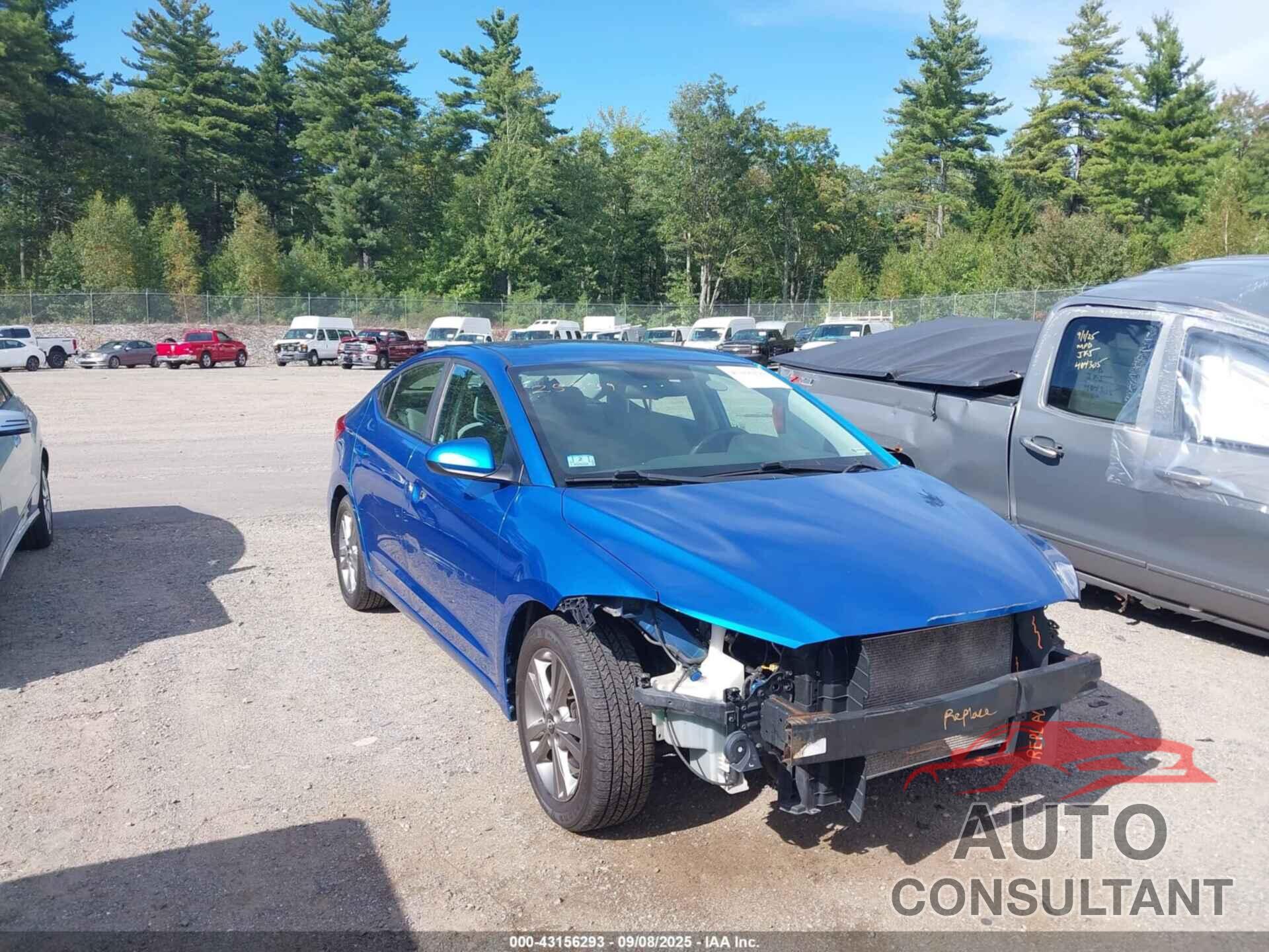 HYUNDAI ELANTRA 2017 - 5NPD84LFXHH092198