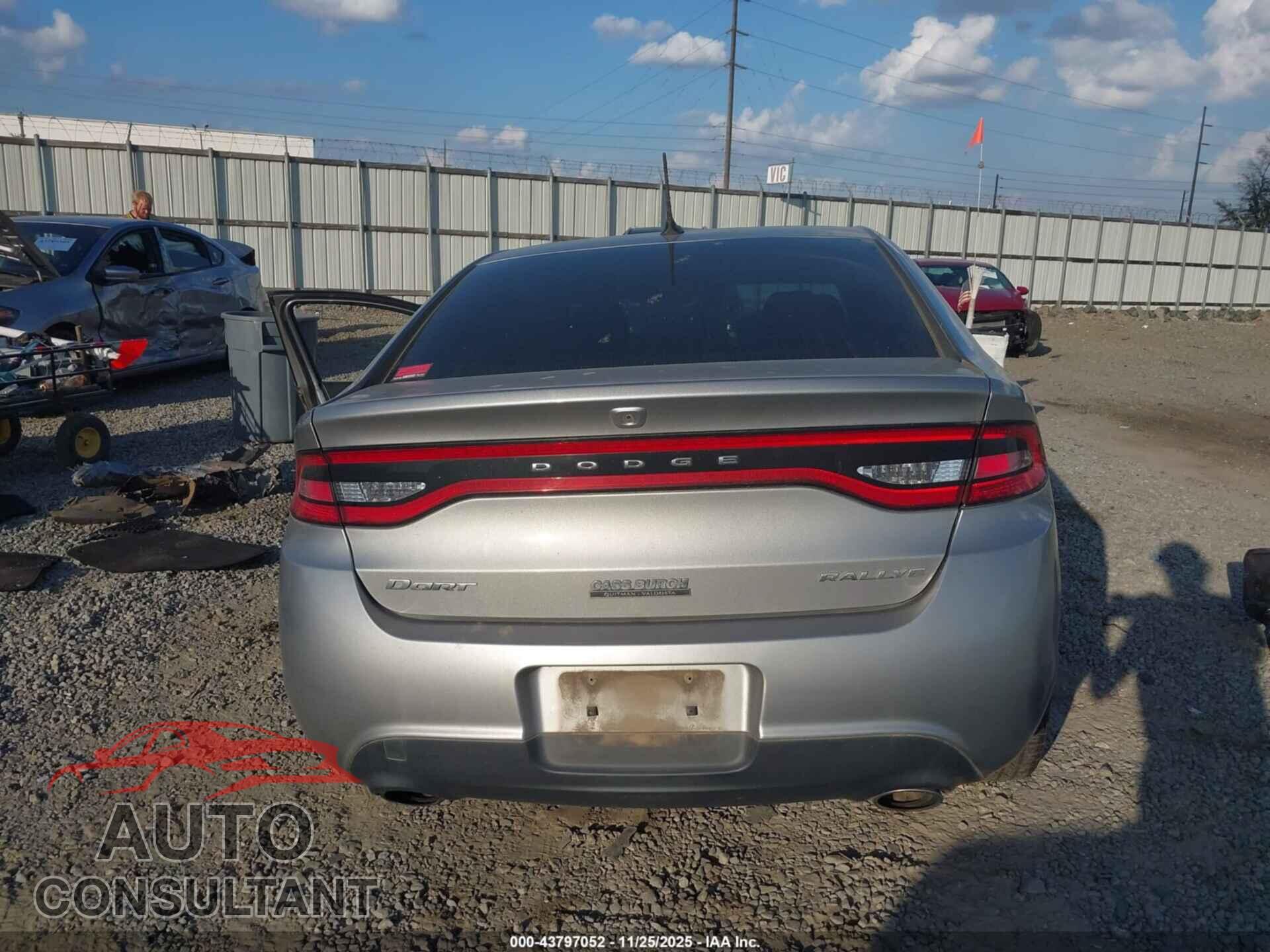DODGE DART 2015 - 1C3CDFBBXFD300931