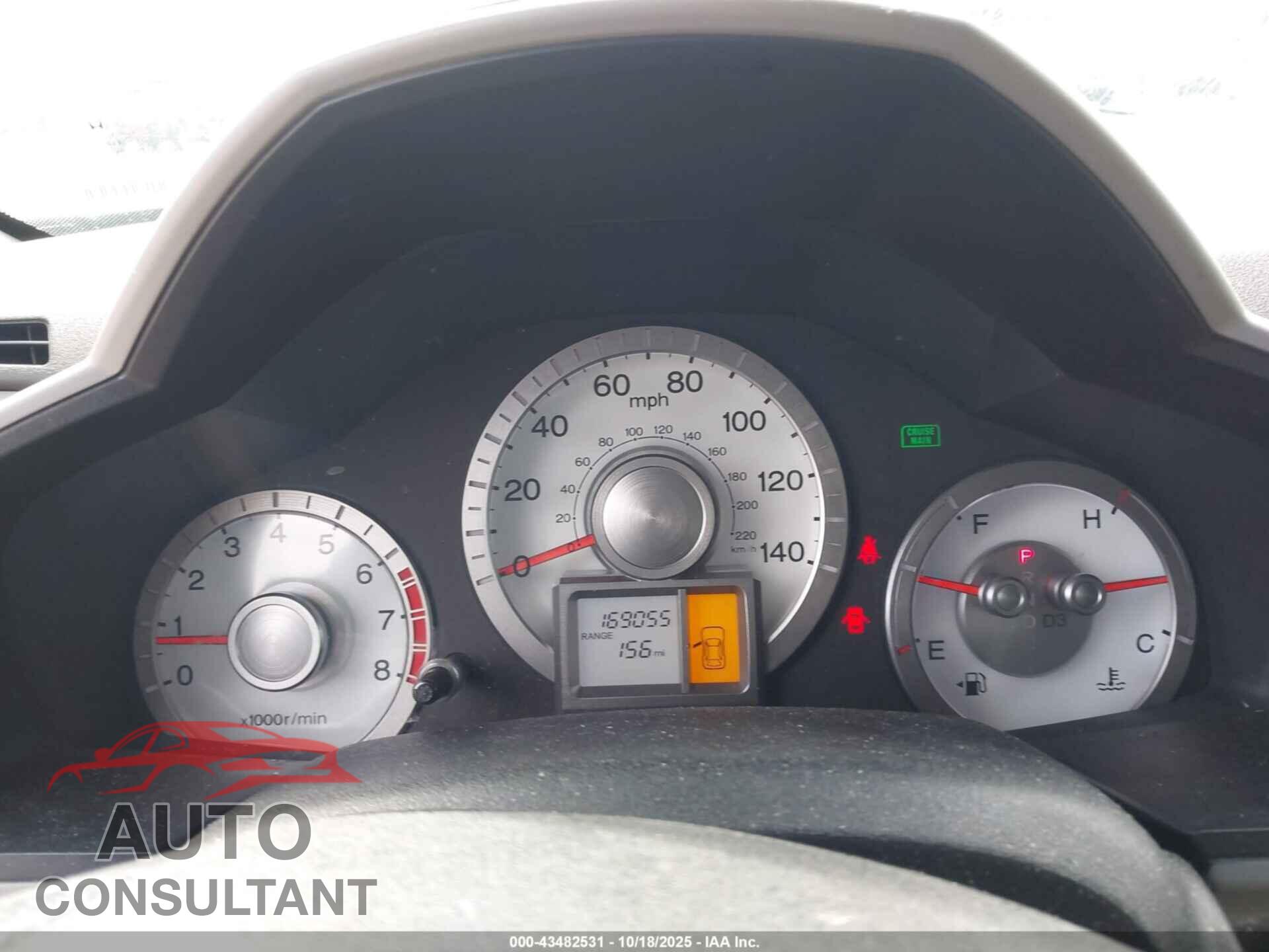 HONDA PILOT 2011 - 5FNYF4H23BB068778