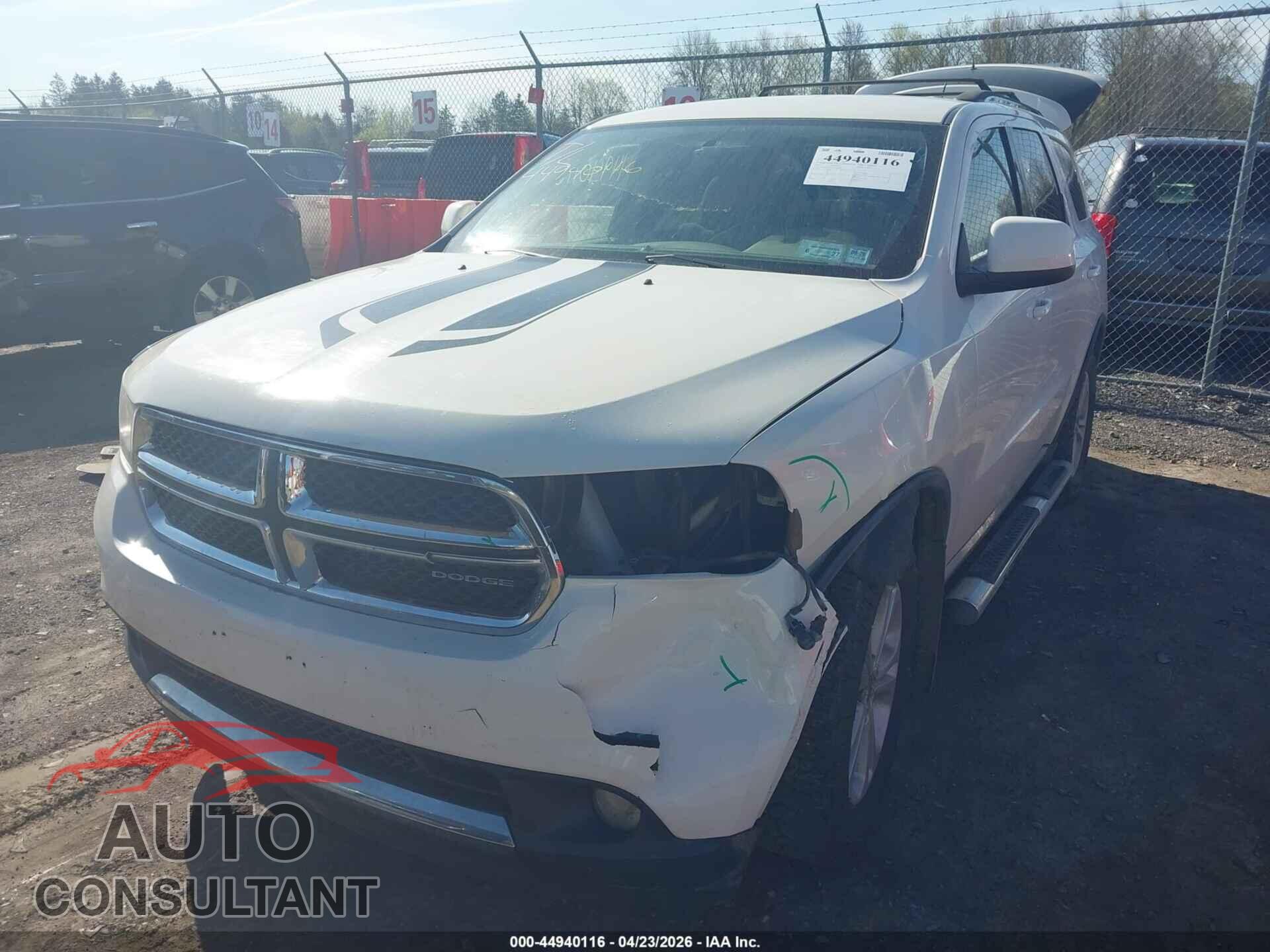 DODGE DURANGO 2012 - 1C4RDJAG5CC122269