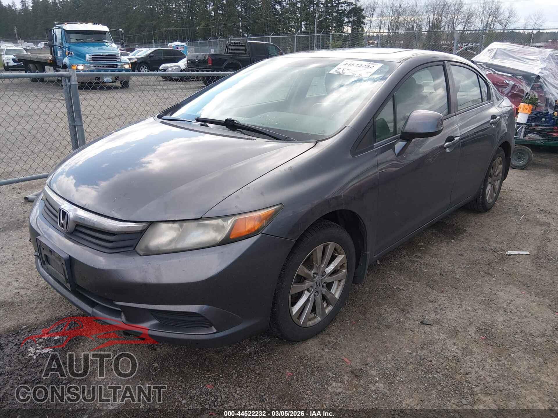 HONDA CIVIC 2012 - 19XFB2F98CE337372