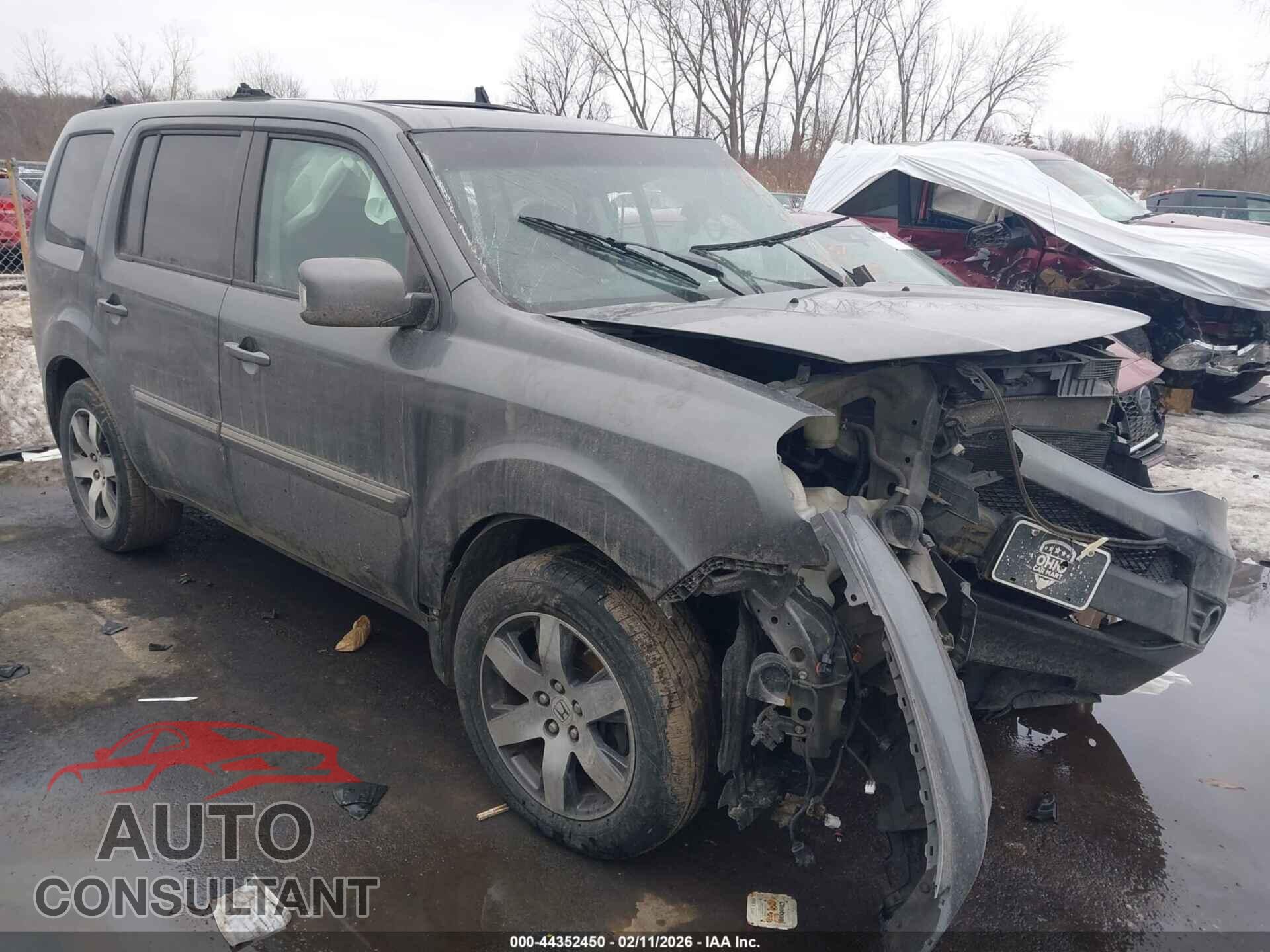 HONDA PILOT 2012 - 5FNYF3H92CB028541