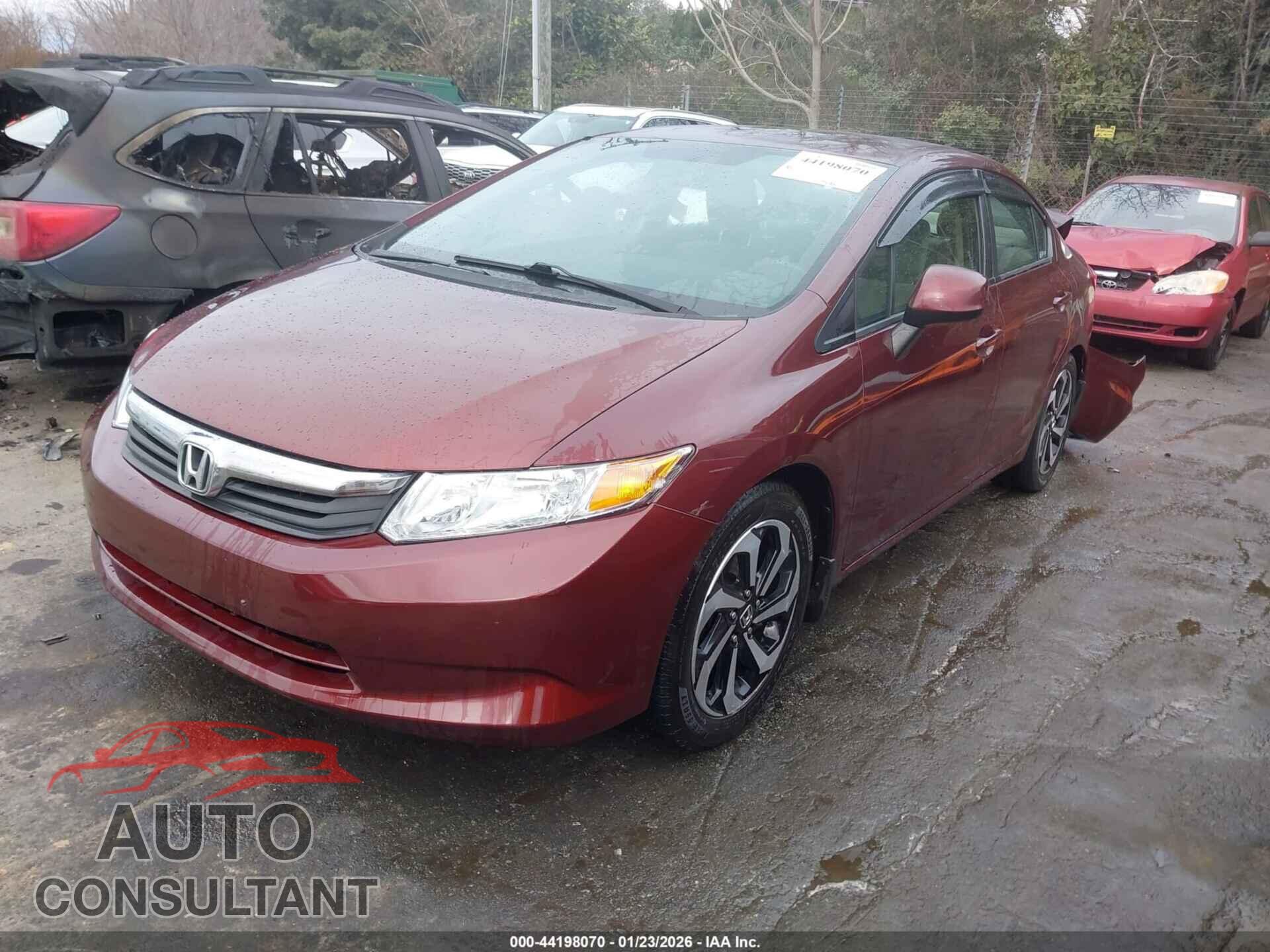 HONDA CIVIC 2012 - 19XFB2F55CE031520