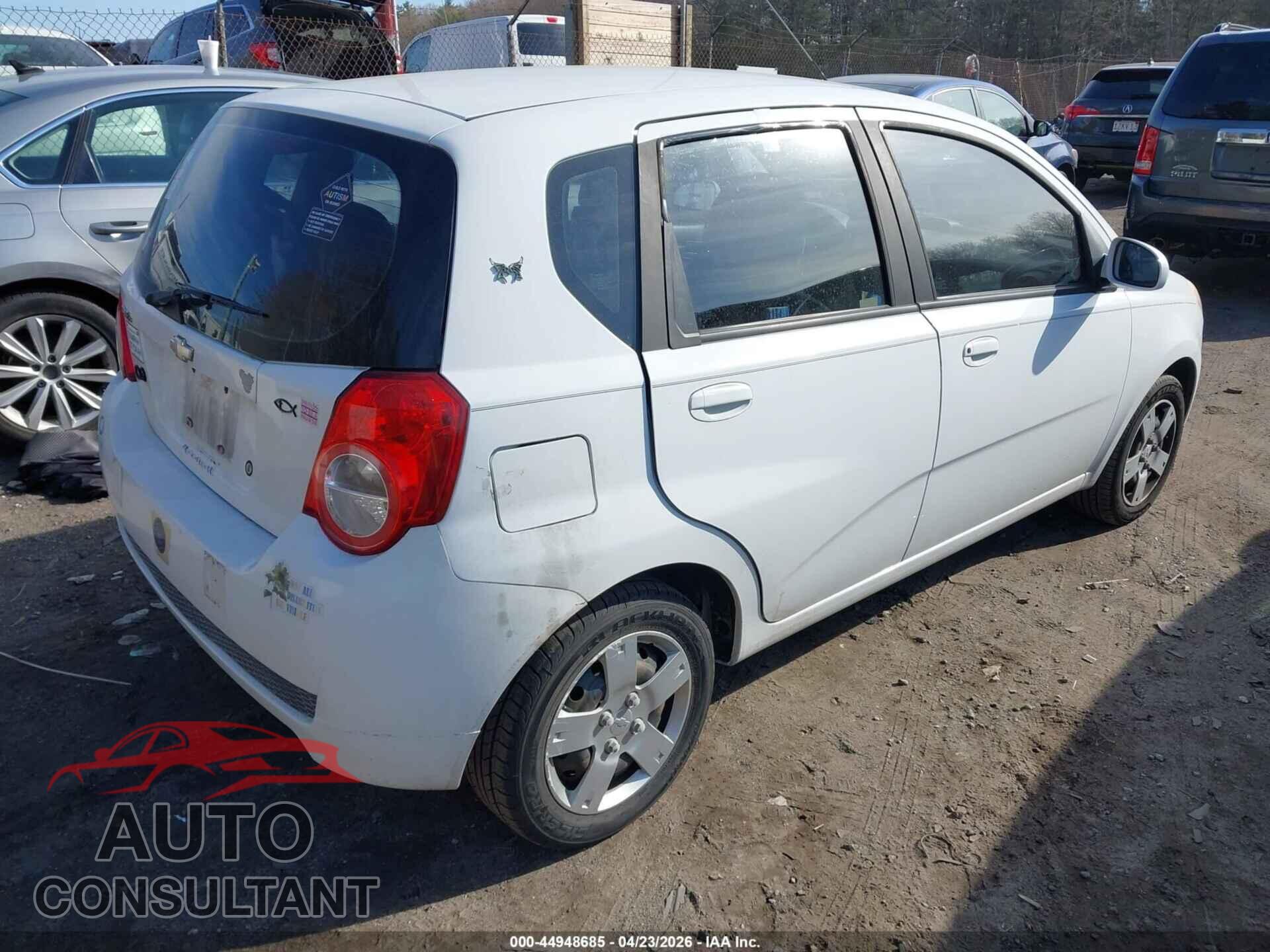 CHEVROLET AVEO 2011 - KL1TD6DE6BB158352