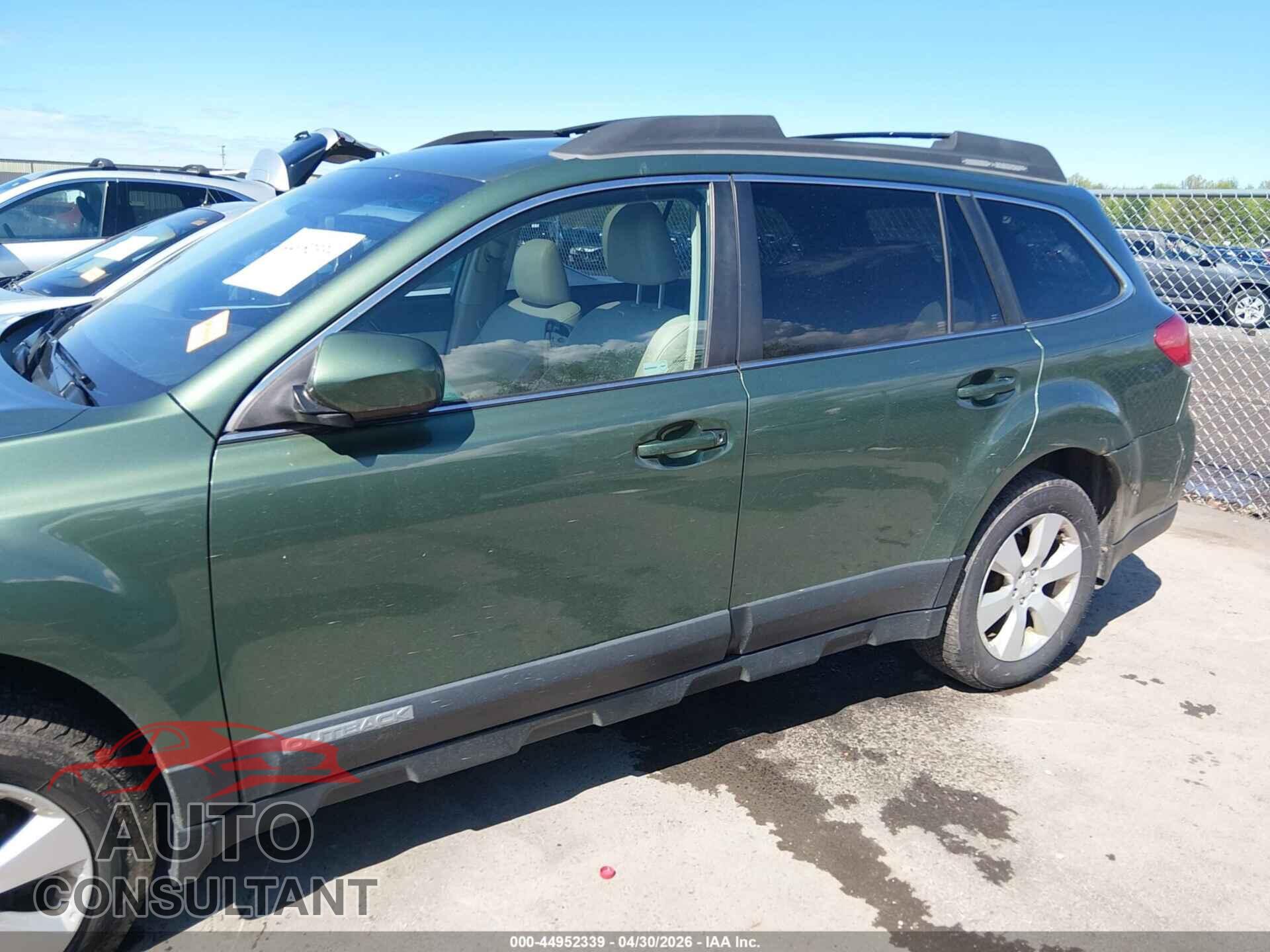 SUBARU OUTBACK 2011 - 4S4BRBLC2B3333863