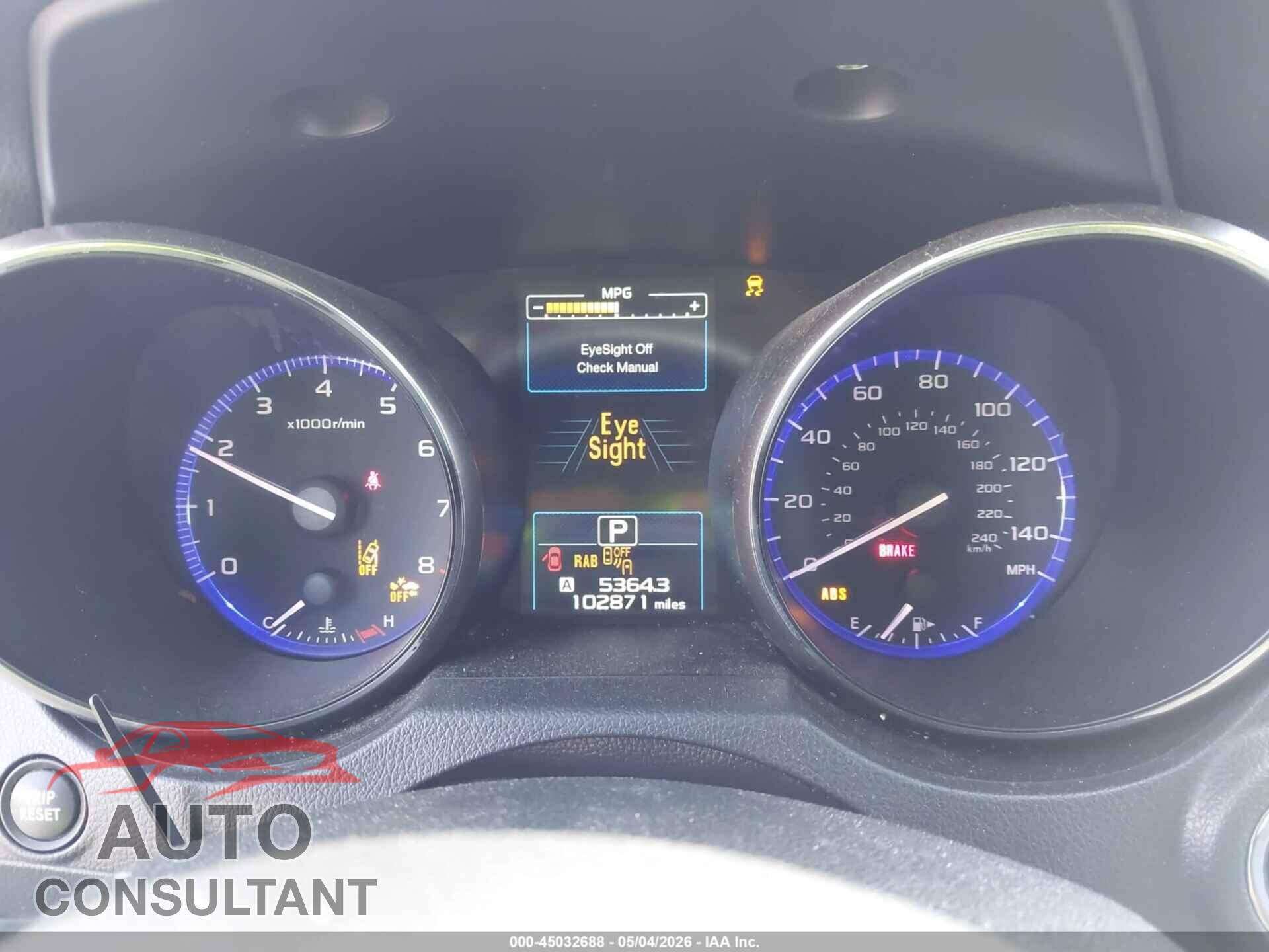 SUBARU OUTBACK 2019 - 4S4BSANC6K3343985