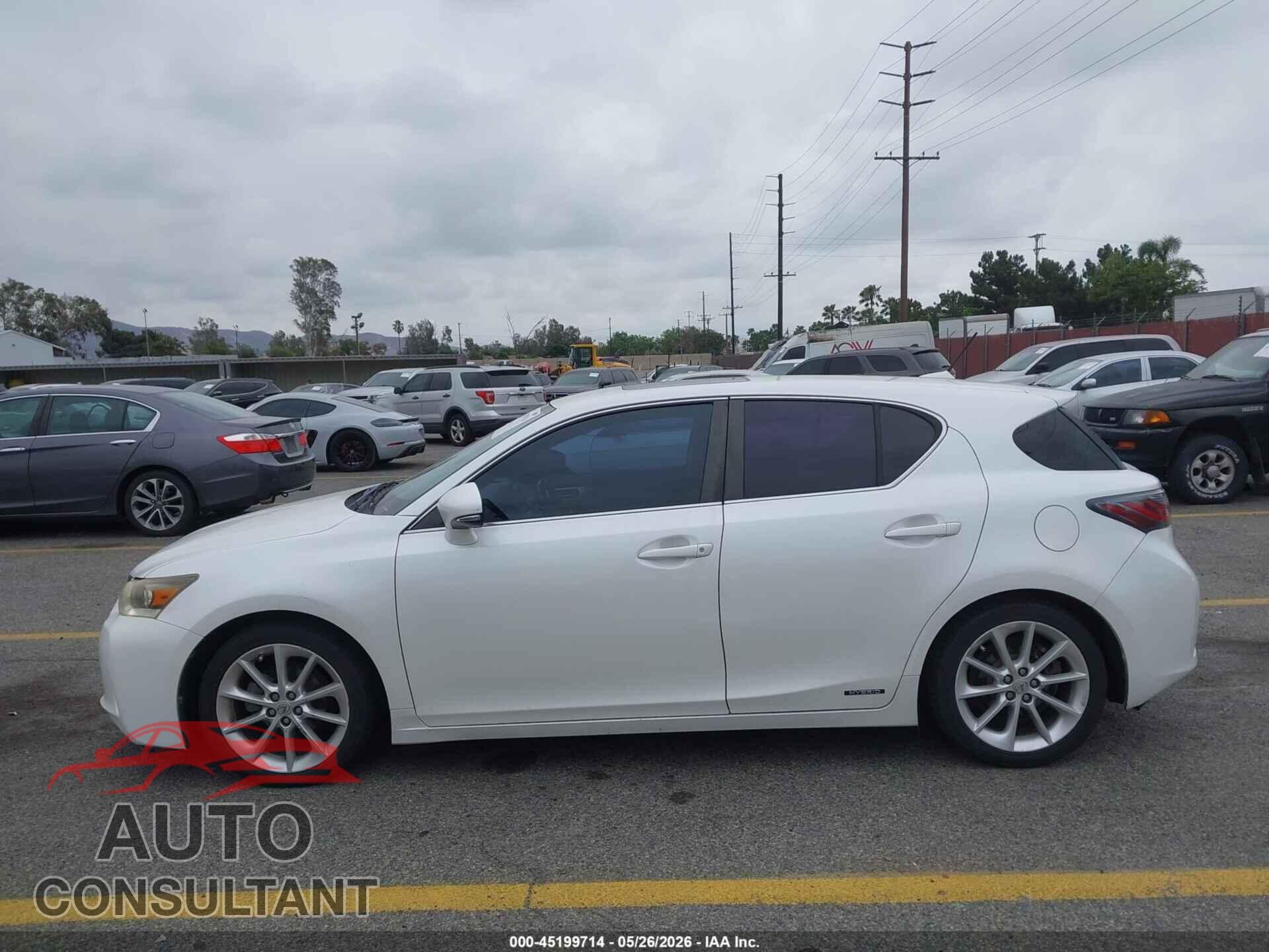LEXUS CT 200H 2012 - JTHKD5BH4C2111817