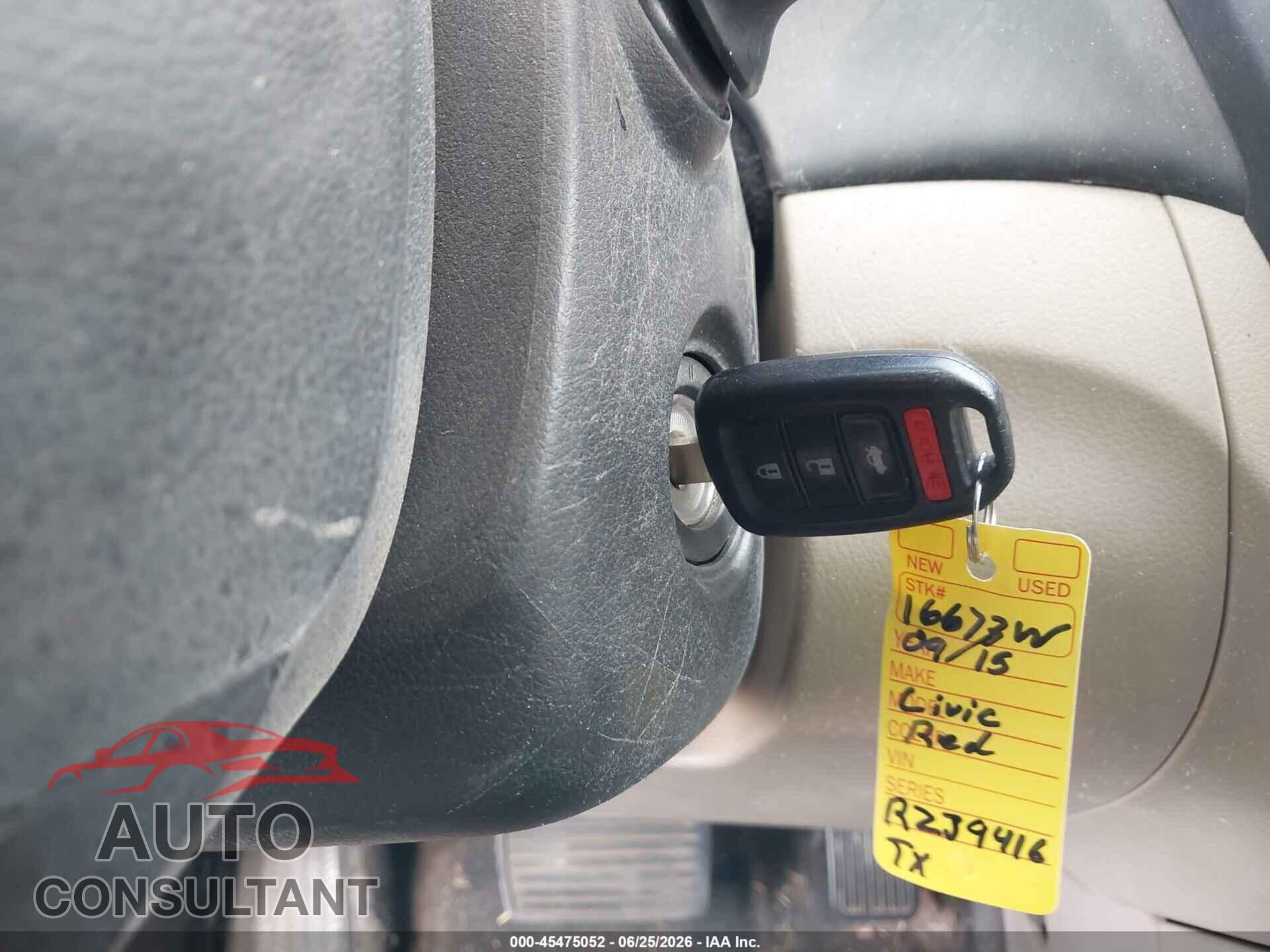 HONDA CIVIC 2015 - 19XFB2F53FE293833