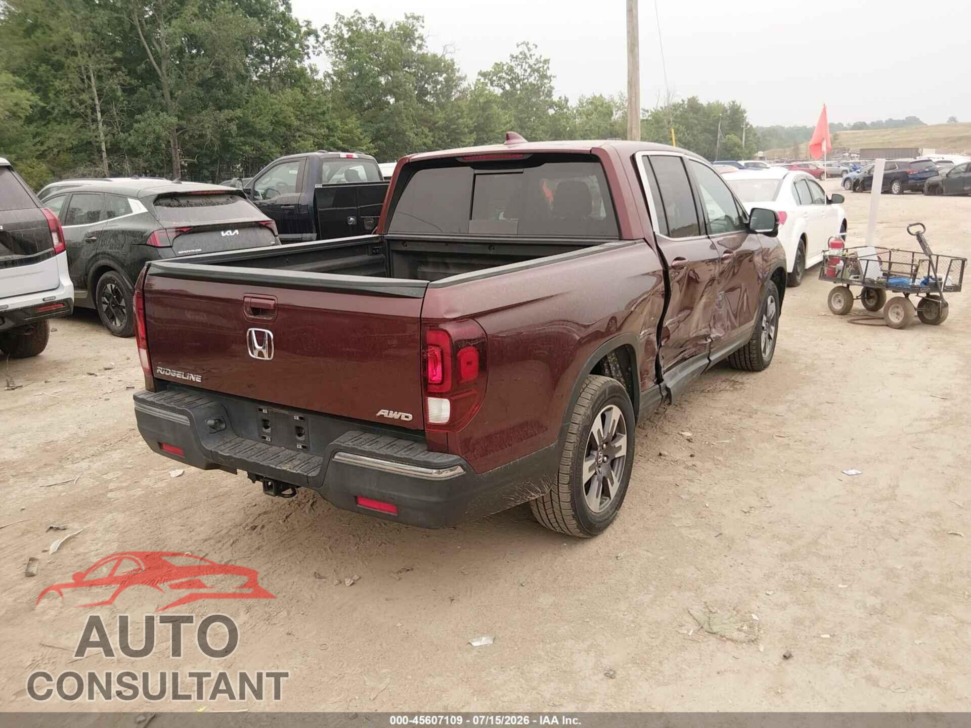 HONDA RIDGELINE 2019 - 5FPYK3F61KB019727