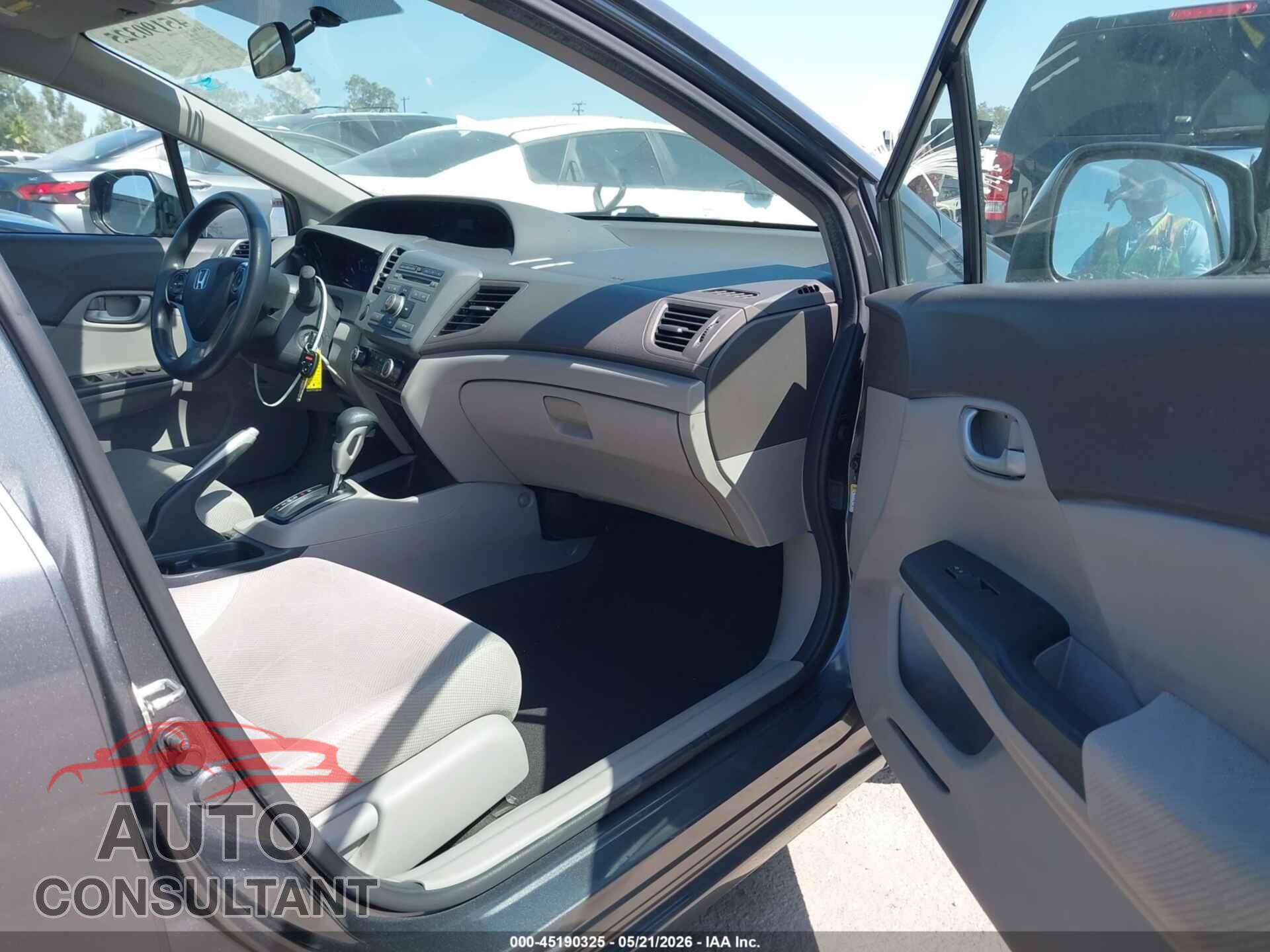 HONDA CIVIC 2012 - 2HGFB2F67CH549014