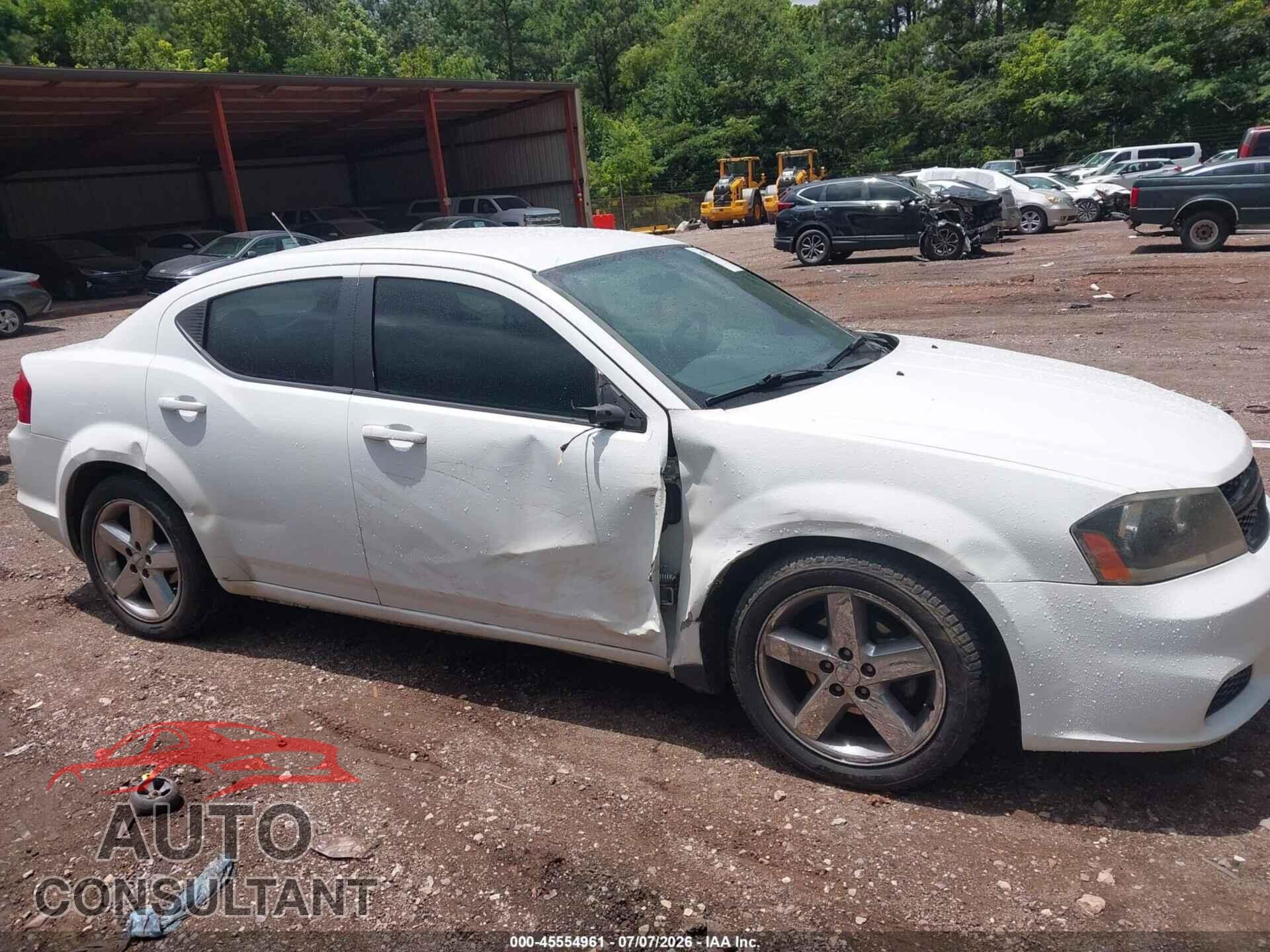 DODGE AVENGER 2012 - 1C3CDZAB2CN158549