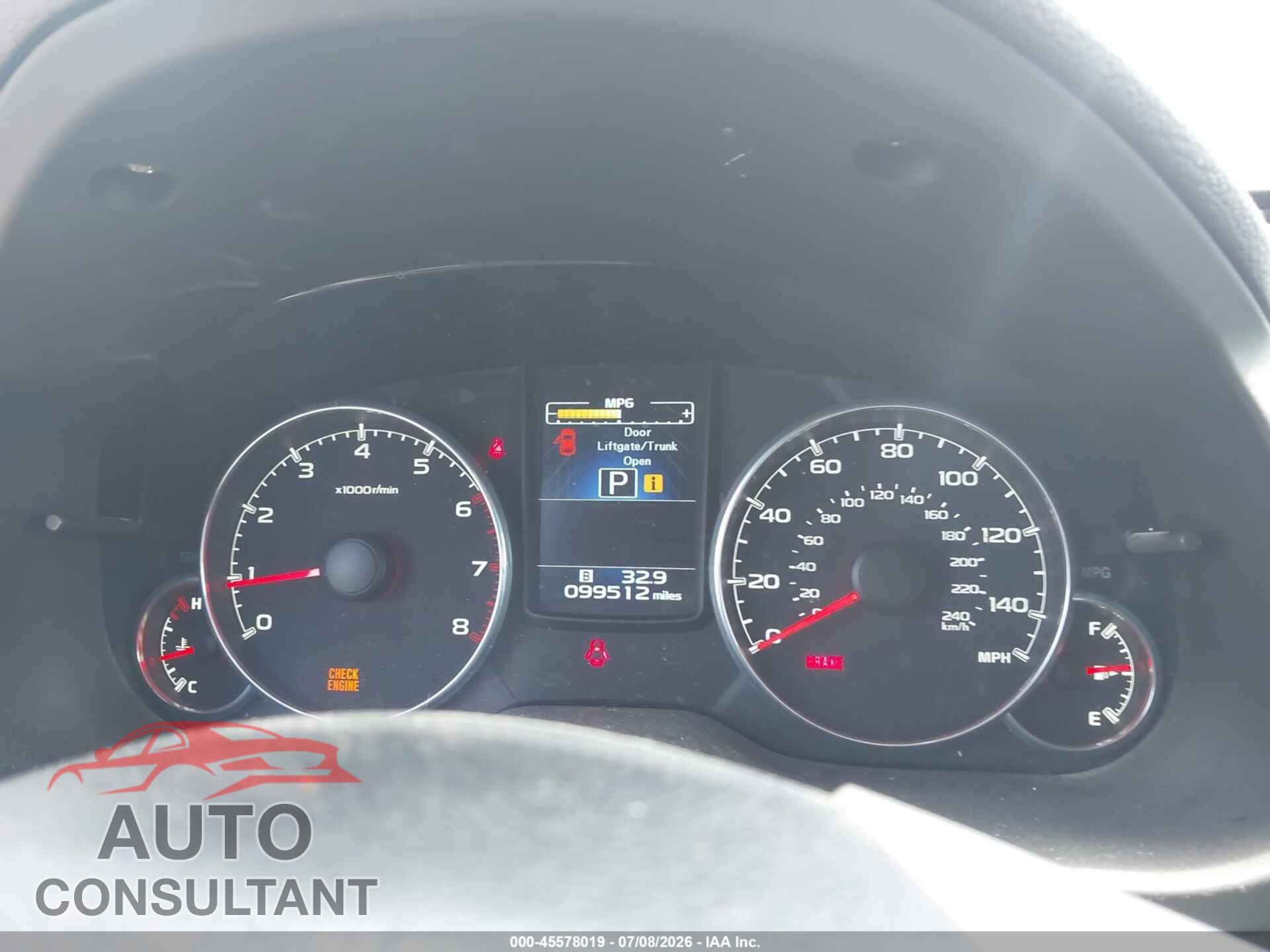 SUBARU OUTBACK 2014 - 4S4BRCLC4E3226209
