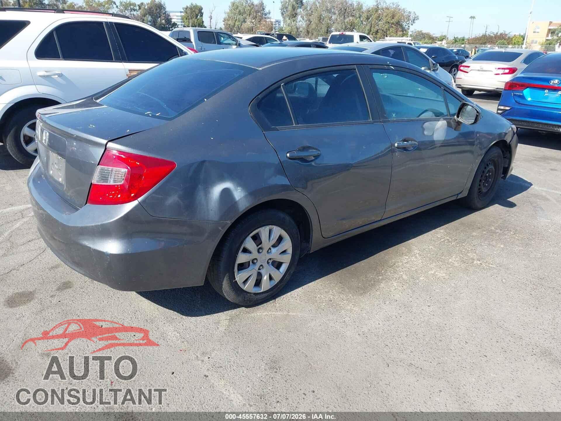 HONDA CIVIC 2012 - 19XFB2F51CE379637