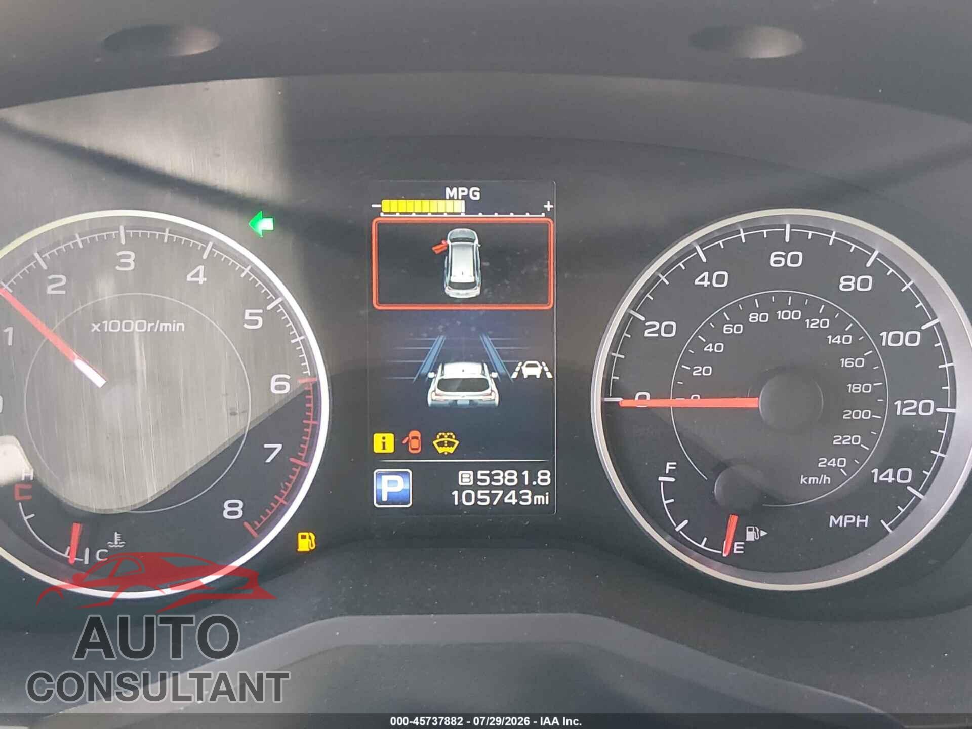 SUBARU ASCENT 2019 - 4S4WMAFD4K3421490