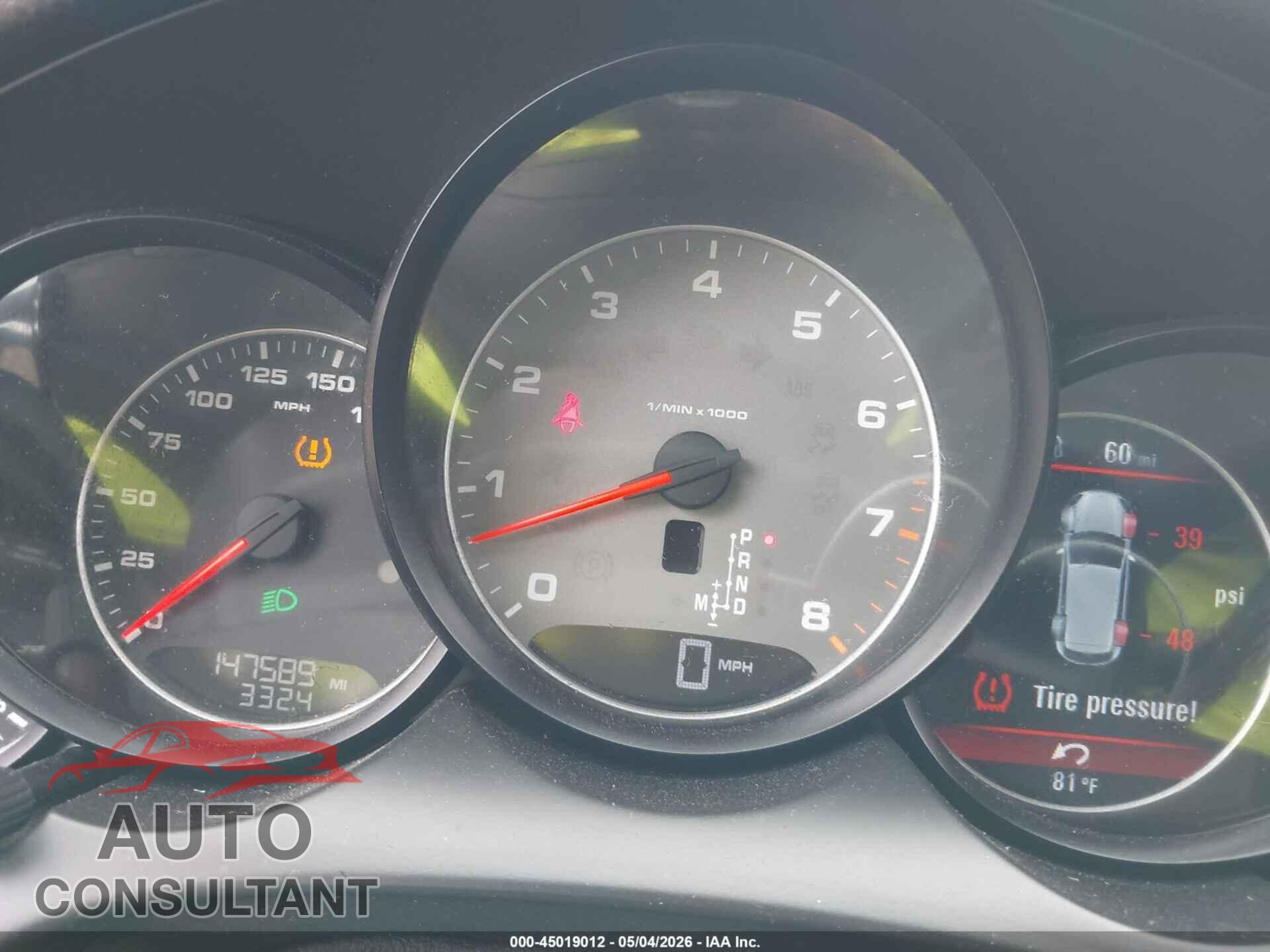 PORSCHE CAYENNE 2013 - WP1AB2A26DLA80515