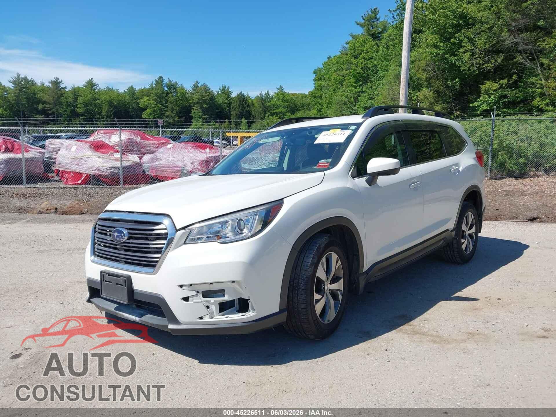 SUBARU ASCENT 2019 - 4S4WMACD2K3450572