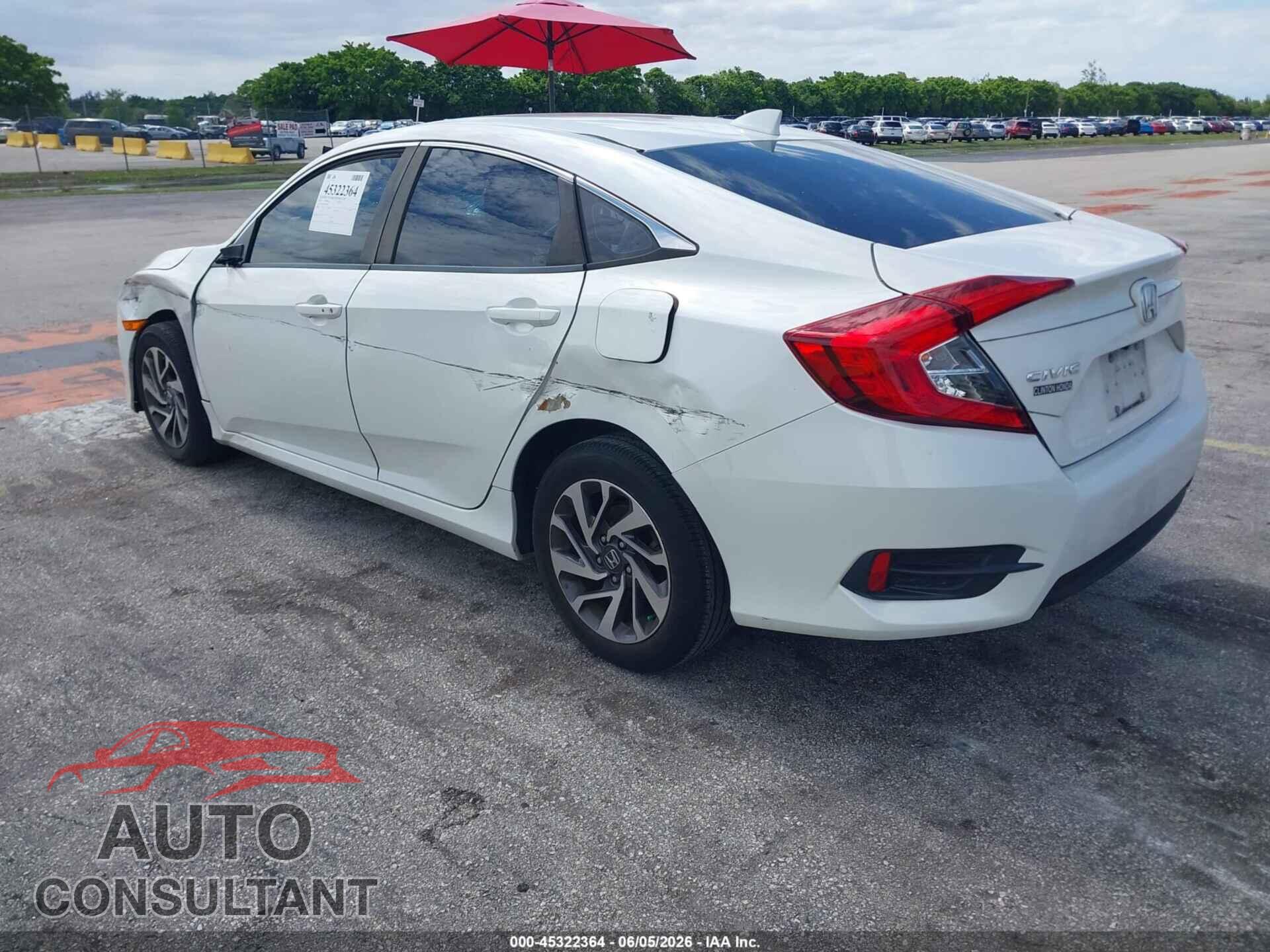 HONDA CIVIC 2017 - 19XFC2F76HE207223