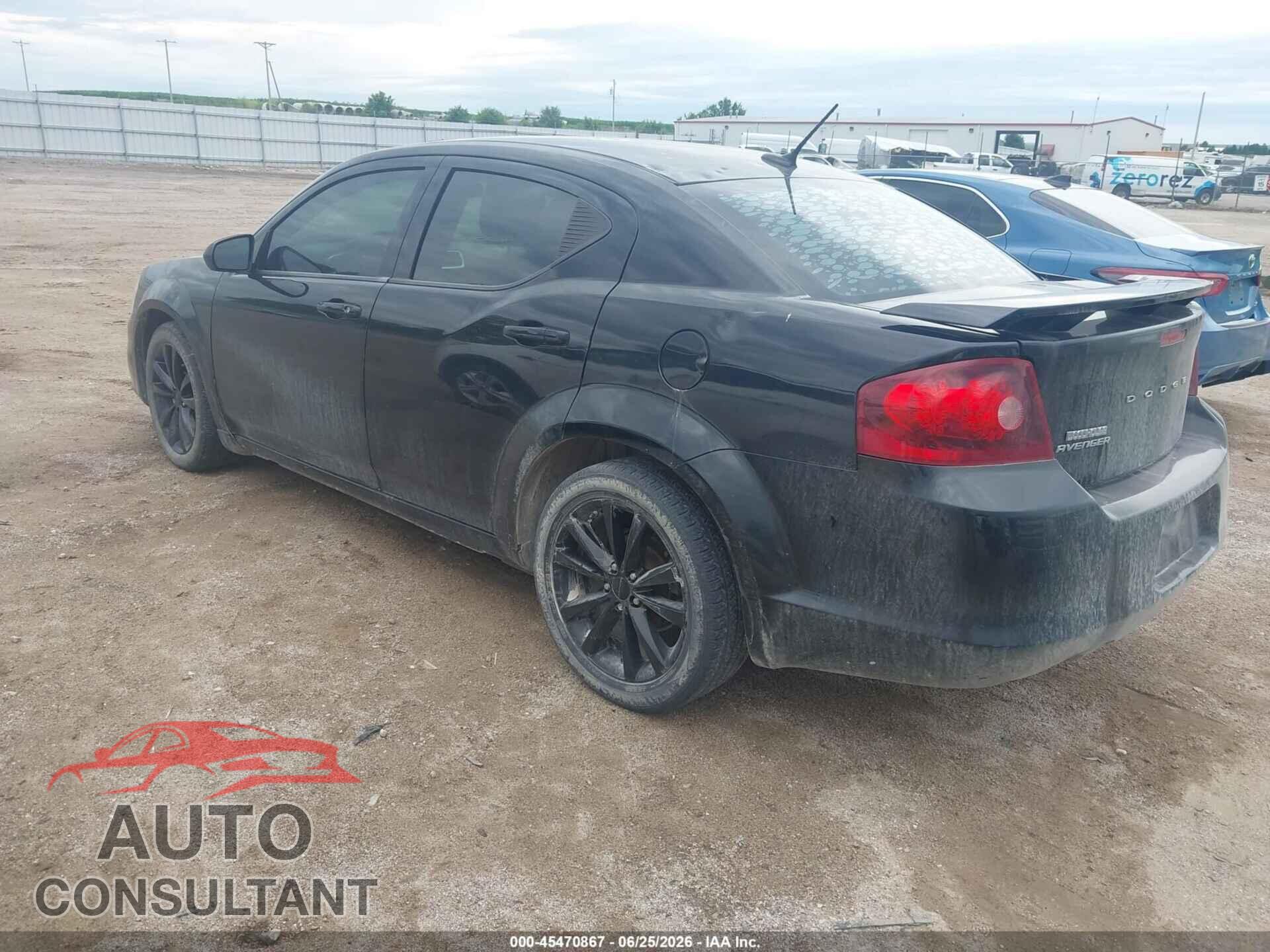 DODGE AVENGER 2013 - 1C3CDZCG8DN620476
