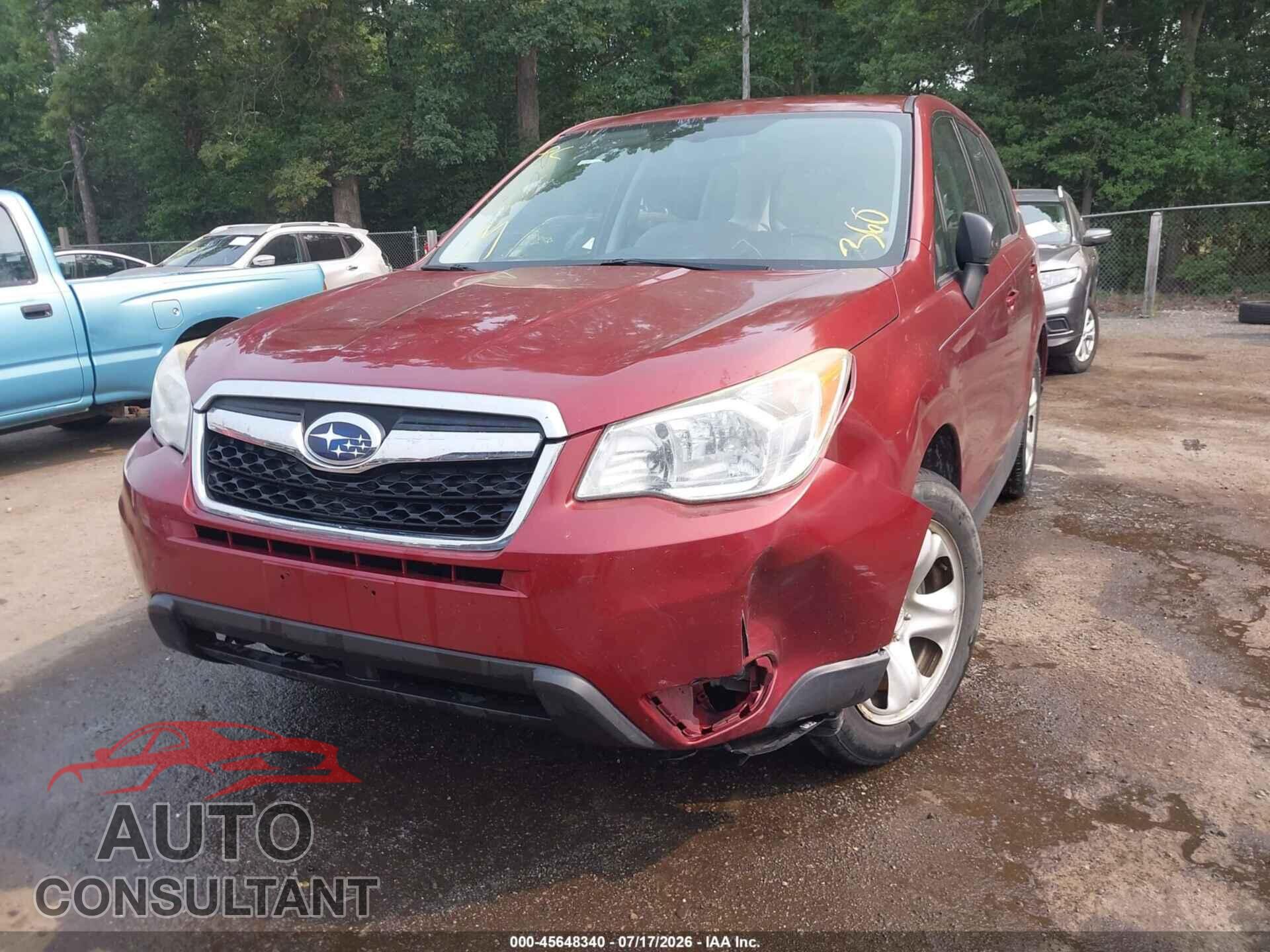 SUBARU FORESTER 2014 - JF2SJAAC1EH521078