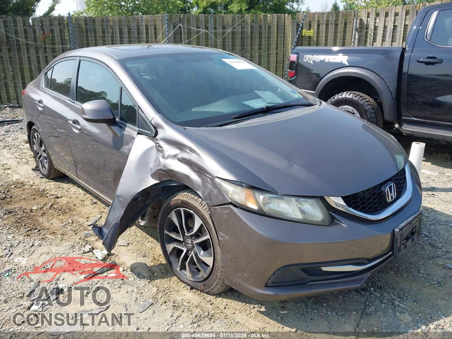 HONDA CIVIC 2013 - 19XFB2F85DE058468