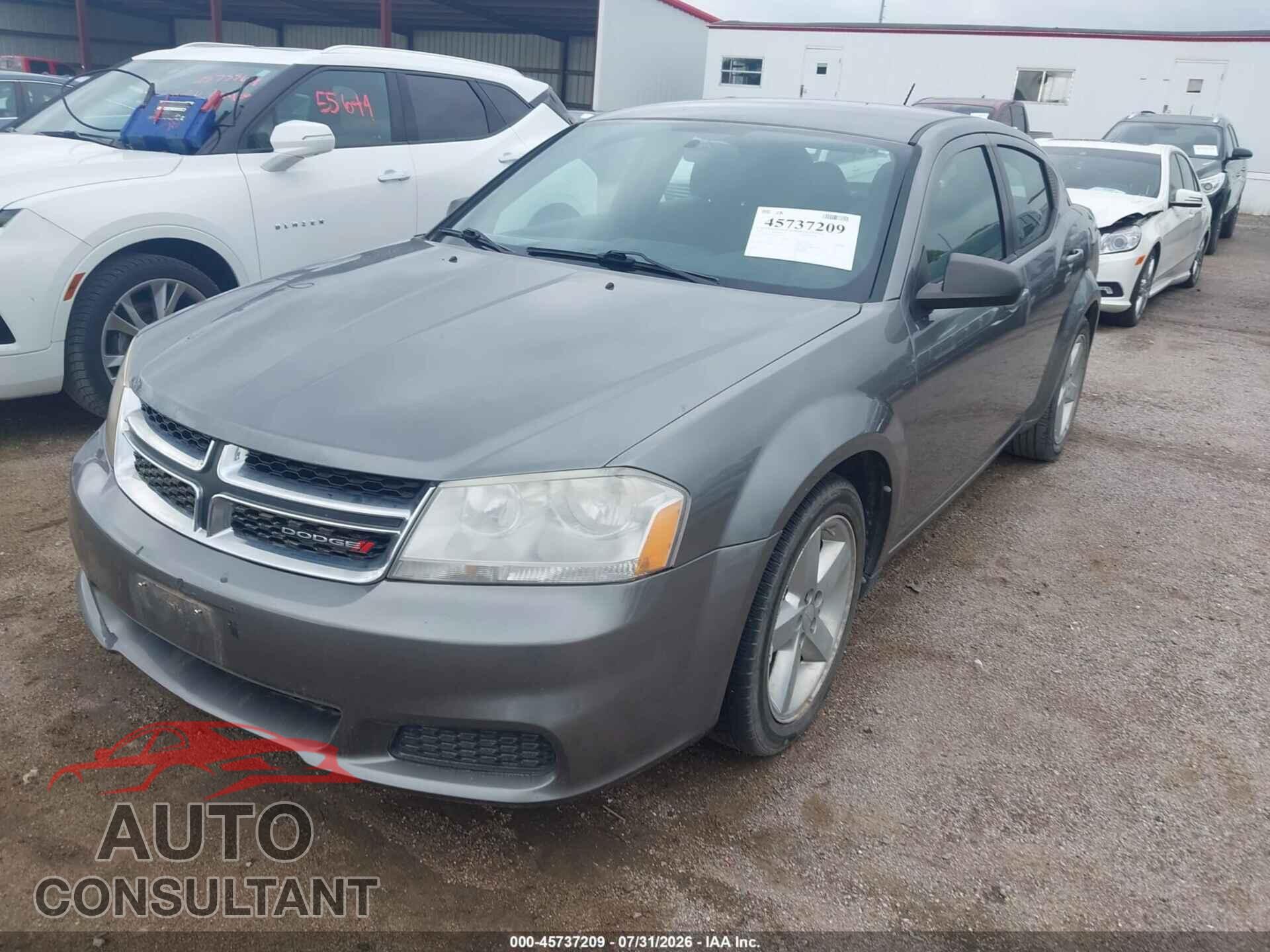 DODGE AVENGER 2013 - 1C3CDZAB5DN563774