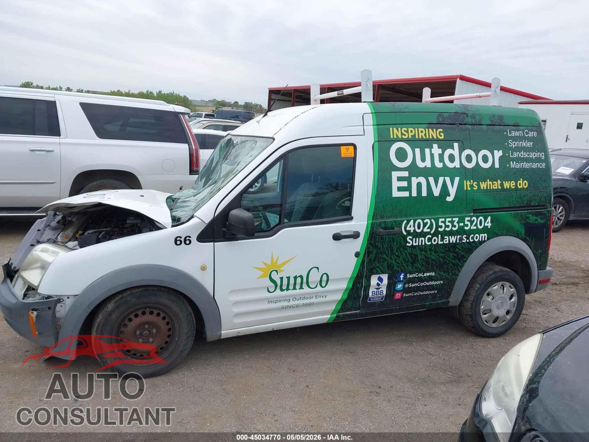 FORD TRANSIT CONNECT 2012 - NM0LS6AN6CT113309