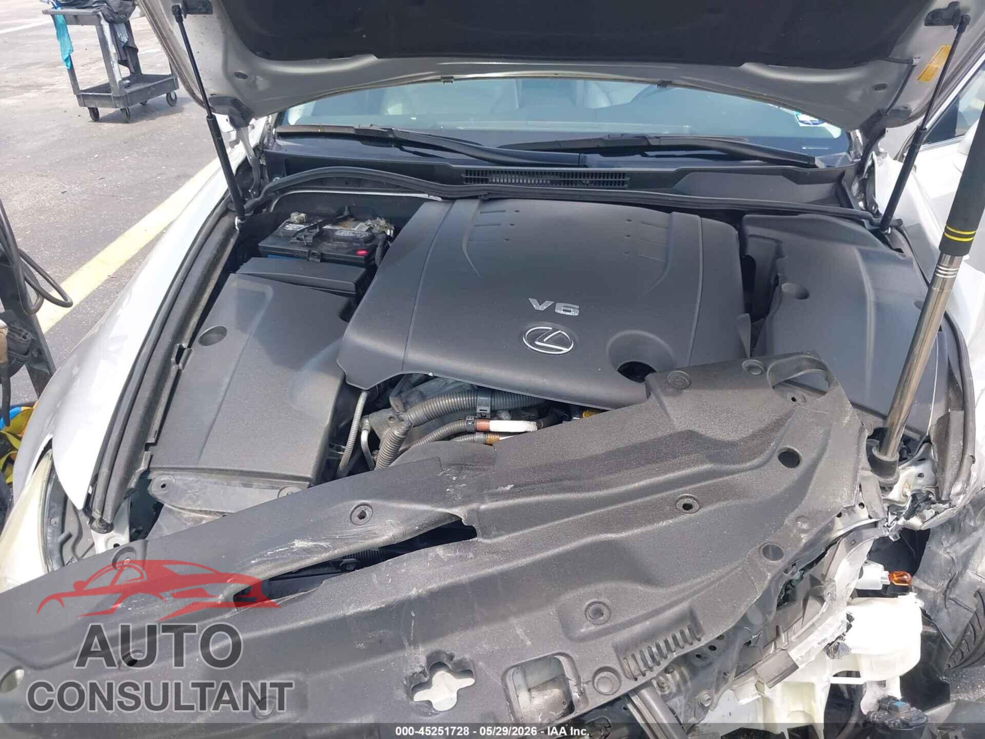 LEXUS IS 250 2012 - JTHBF5C21C5162498