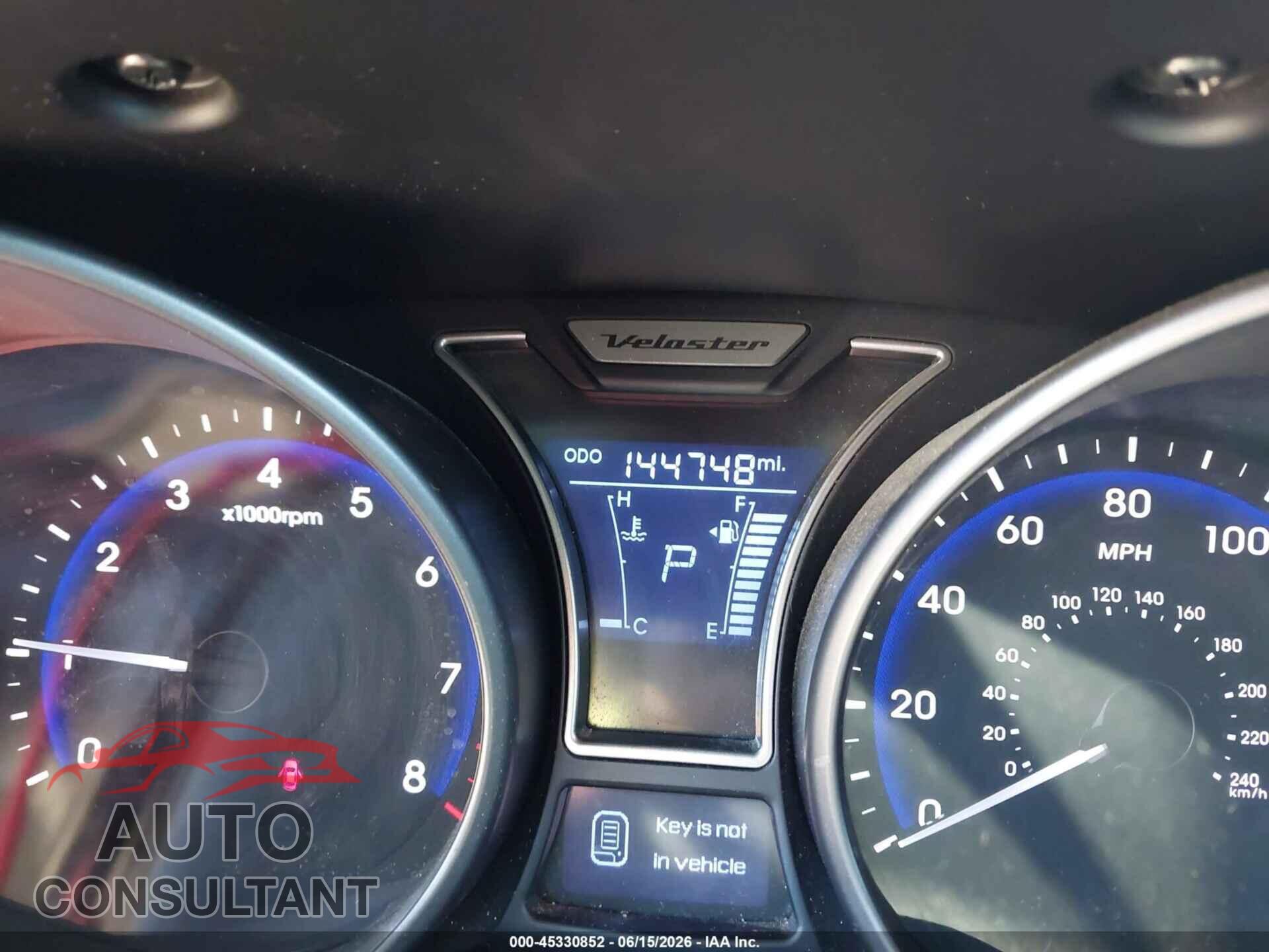 HYUNDAI VELOSTER 2015 - KMHTC6AE5FU234441